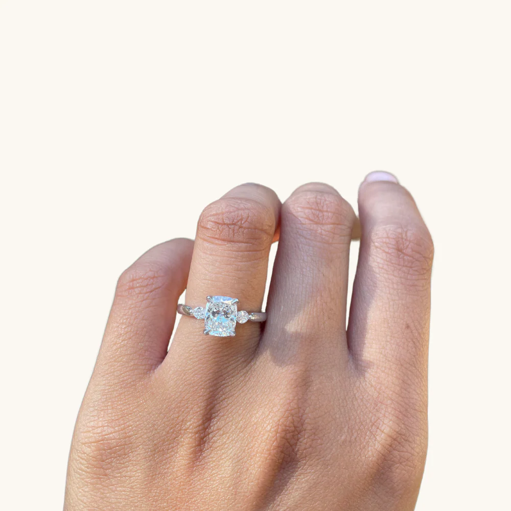1.63 Cushion Lab Diamond Engagement Ring - Image 2