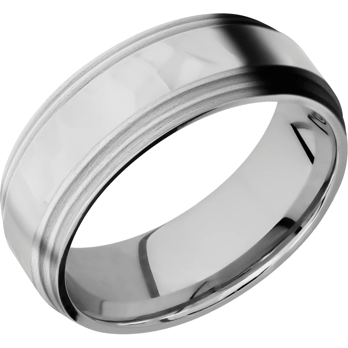 10K White Gold + Rockpolish , Satin Finish - Image 2