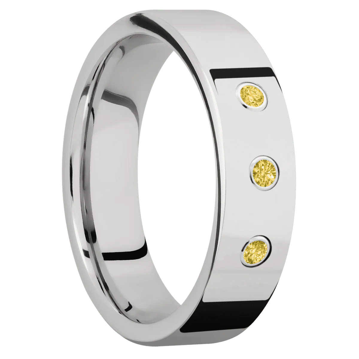 14K White Gold + Polish Finish