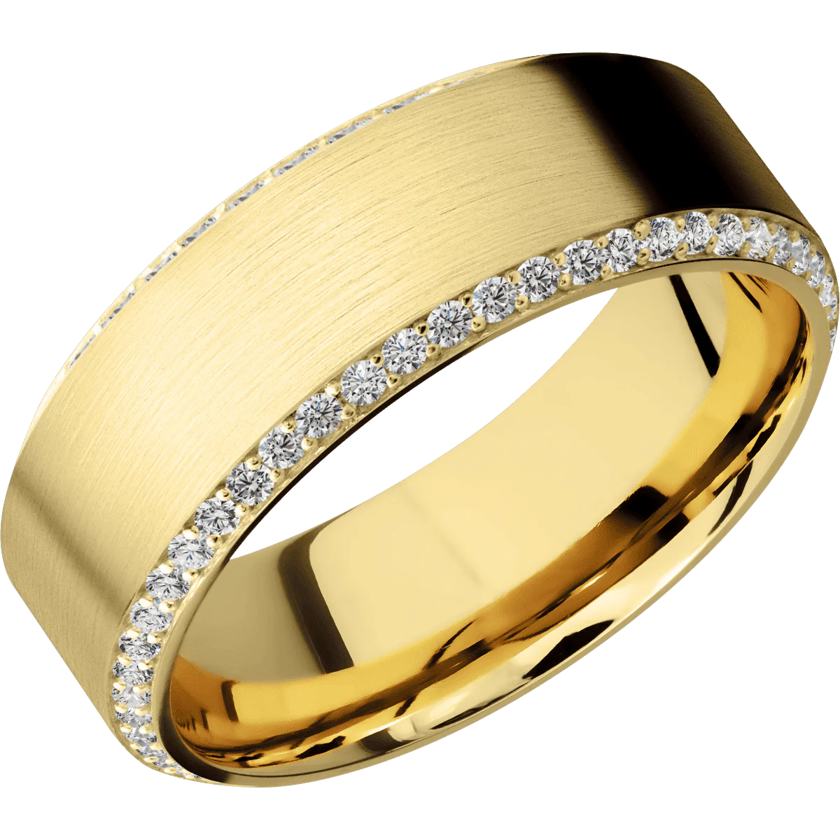 14K Yellow Gold + Satin , Satin Finish - Image 2