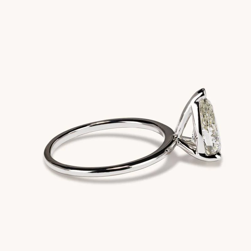 2.01 Pear Natural Diamond Engagement Ring - Image 3