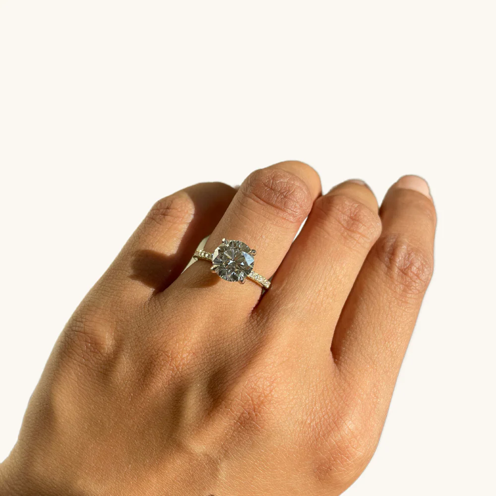 2.71 Round Lab Diamond Engagement Ring - Image 2