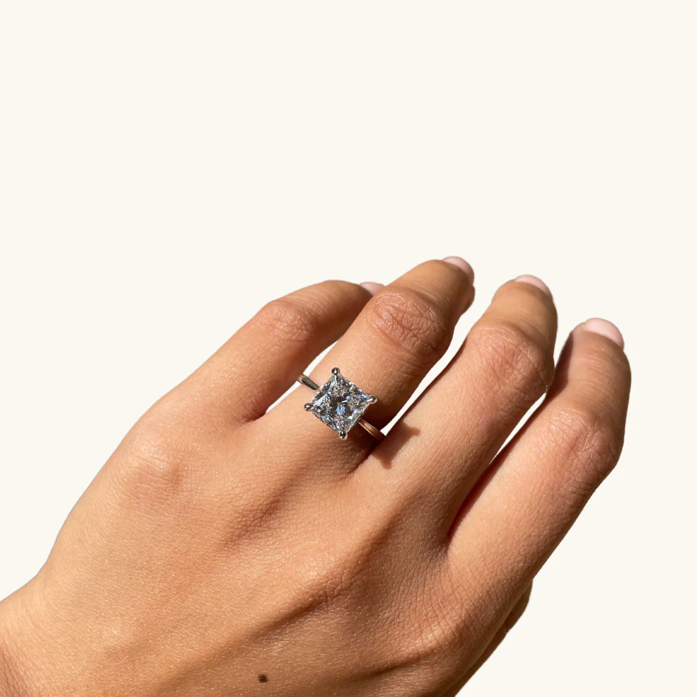 3.27 Princess Lab Diamond Engagement Ring - Image 2