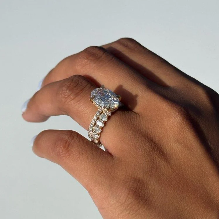 Diamond Oval Eternity Band - Image 3