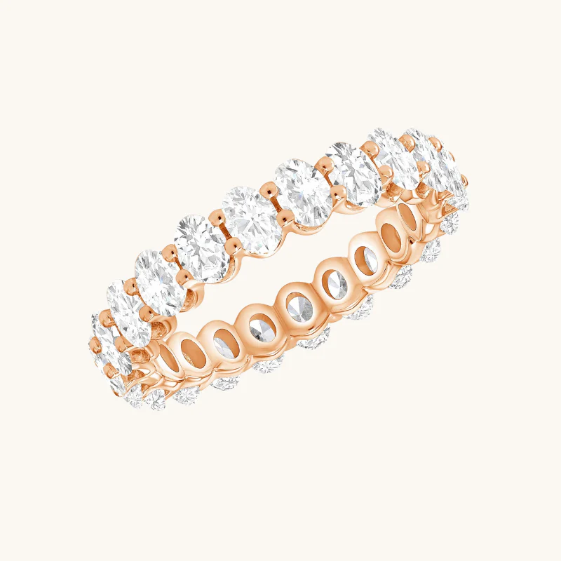 Diamond Oval Eternity Band - Image 5