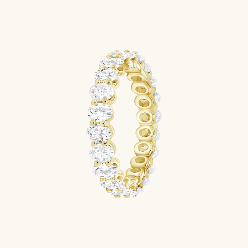 Diamond Oval Eternity Band - Image 6