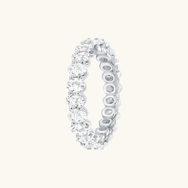 Diamond Oval Eternity Band - Image 8