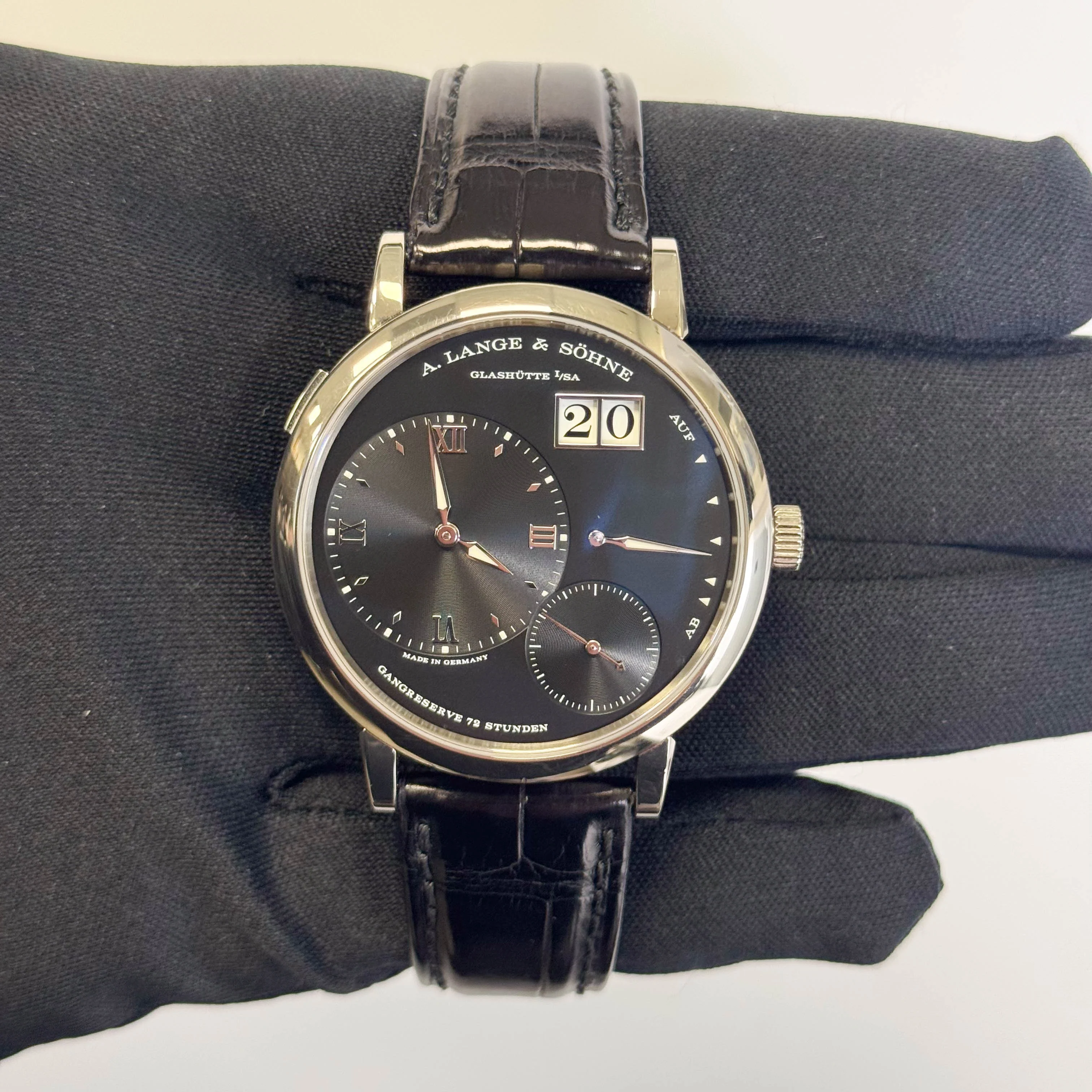 A. Lange & Sohne Grand Lange 40.9mm Black Dial Watch Ref# 117.028 - Image 2