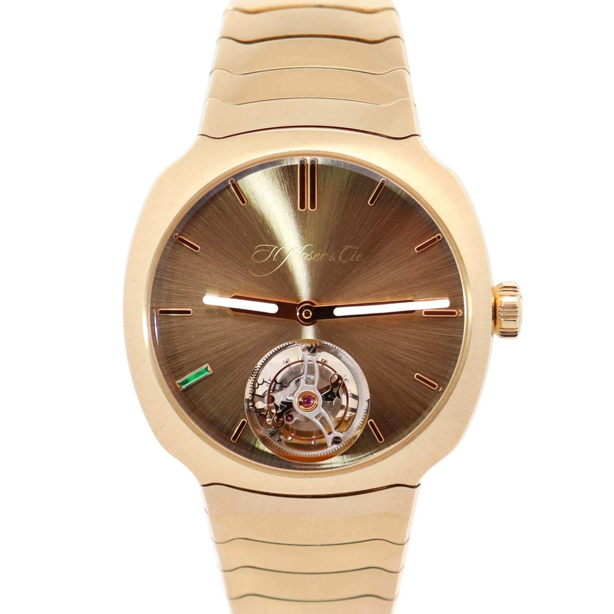 H. Moser & Cie Streamliner 40mm Champagne Dial Watch Ref# 6804-0700 - Image 2