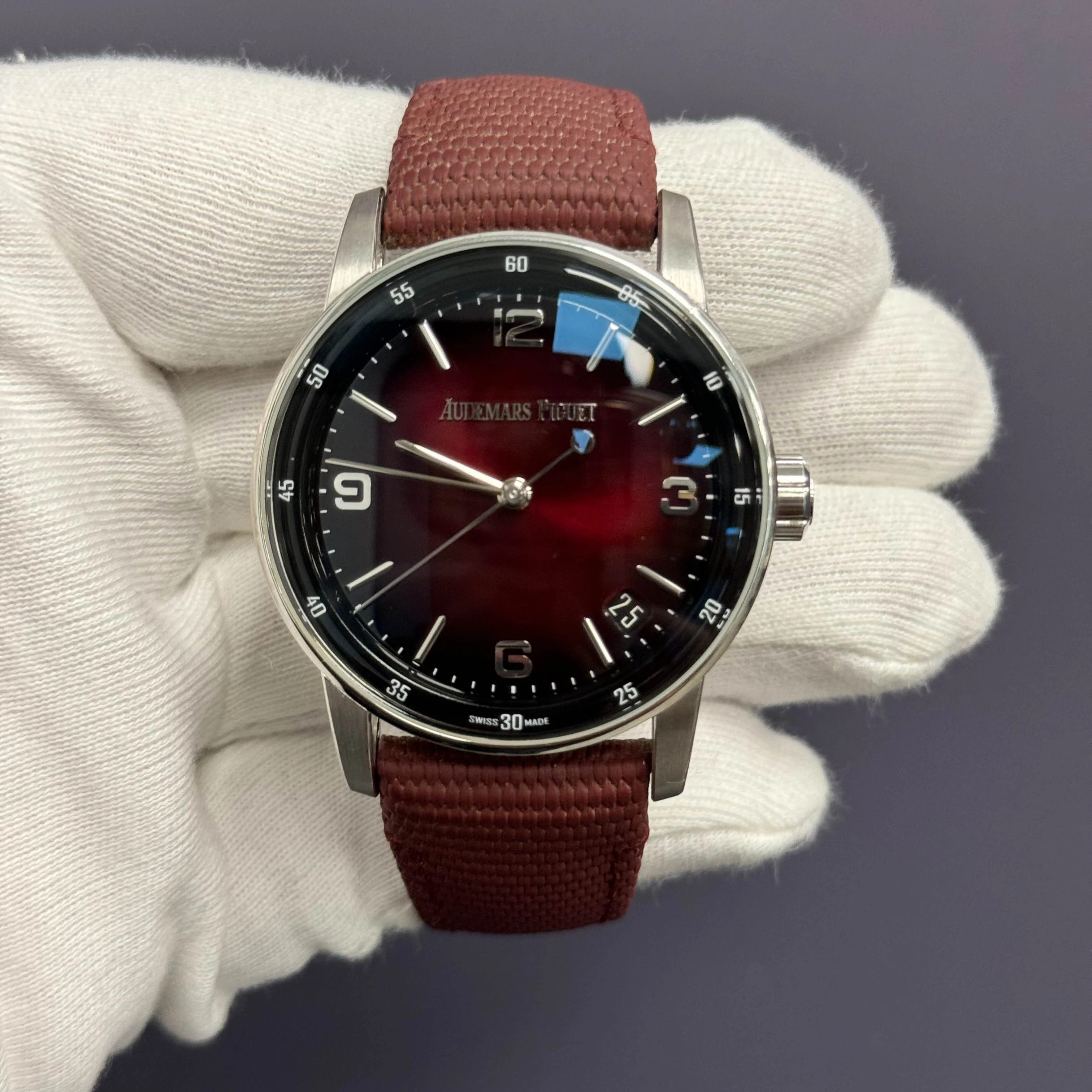 Audemars Piguet Code 11.59 41mm Burgundy Dial Watch Ref# 15210BC.OO.A500KB.01 - Image 2