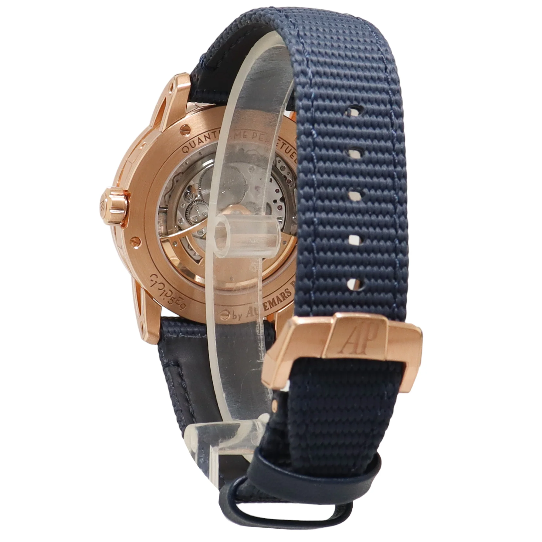 Audemars Piguet 41mm Code 11.59 Rose Gold Blue Aventurine Dial Watch Reference# 26394OR.OO.D321CR.01 - Image 3