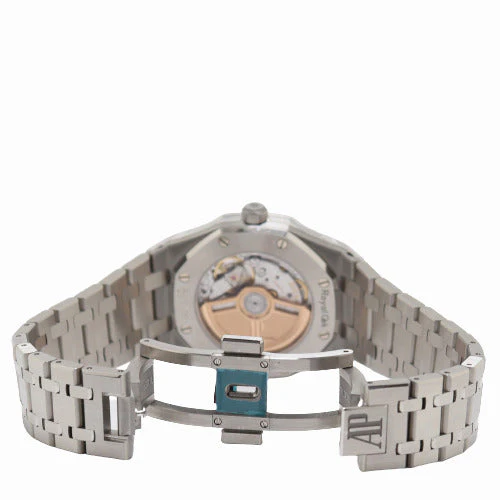 Audemars Piguet Ladies Royal Oak Stainless Steel 34mm White Tappiserie Dial Watch Reference# 77350ST.OO.1261ST.01 - Image 5