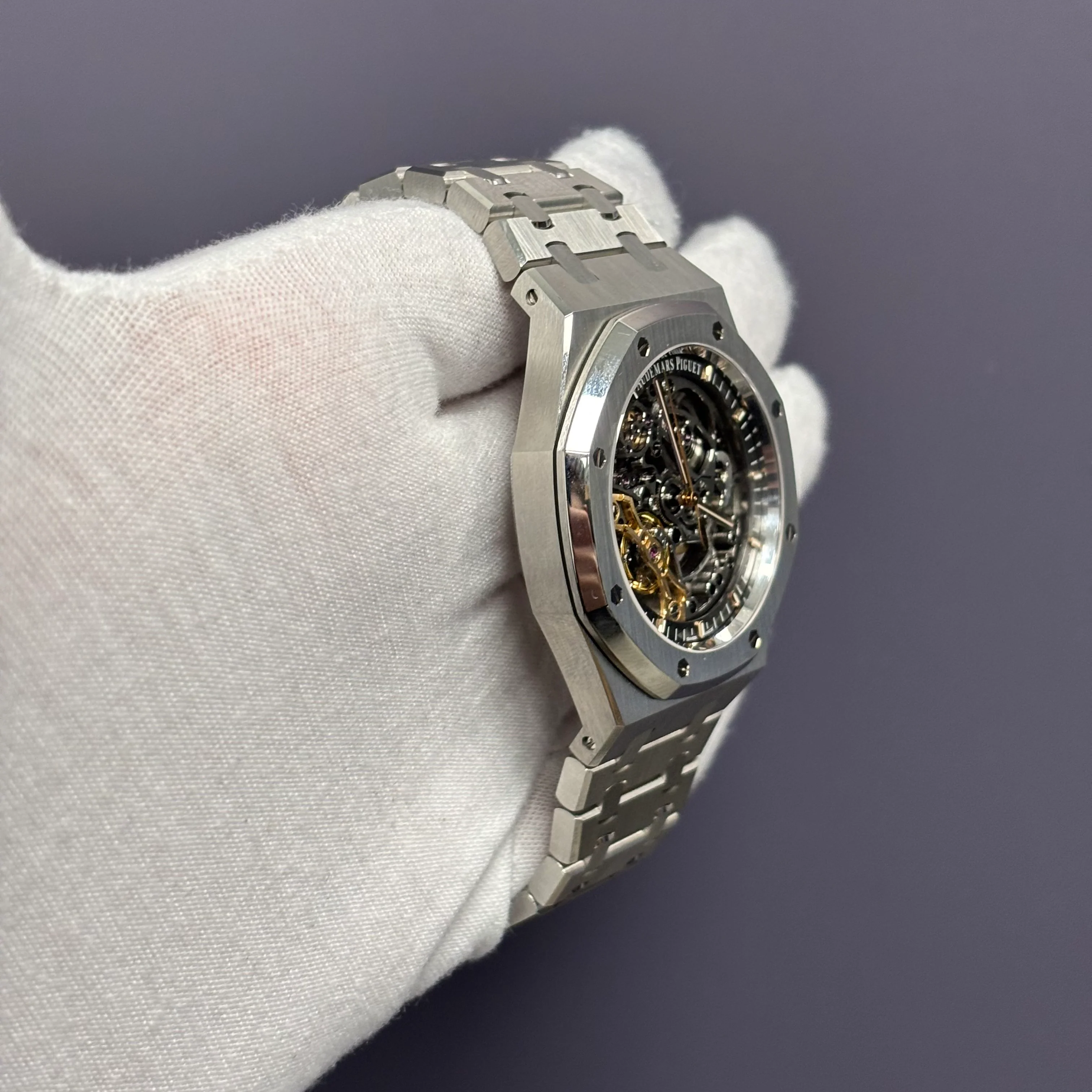 Audemars Piguet Offshore 41mm Openwork Dial Watch Ref# 15407ST.OO.1220ST.01 - Image 3