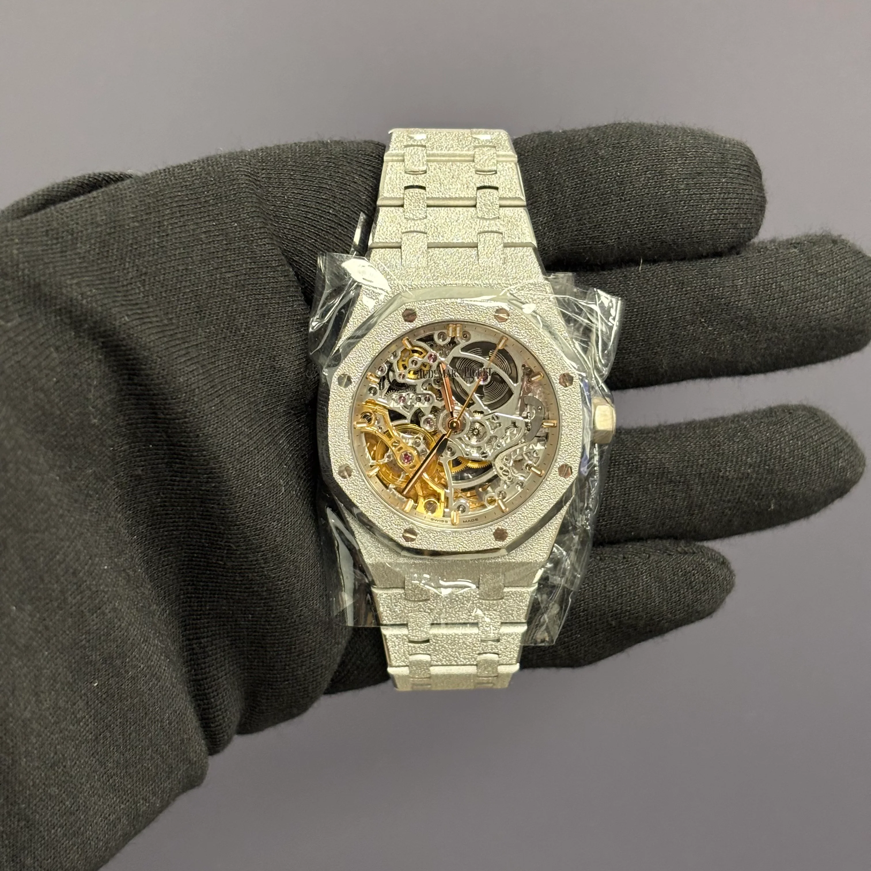 Audemars Piguet Royal Oak 37mm Openwork Dial Watch Ref# 15466BC.GG.1259BC.01 - Image 2