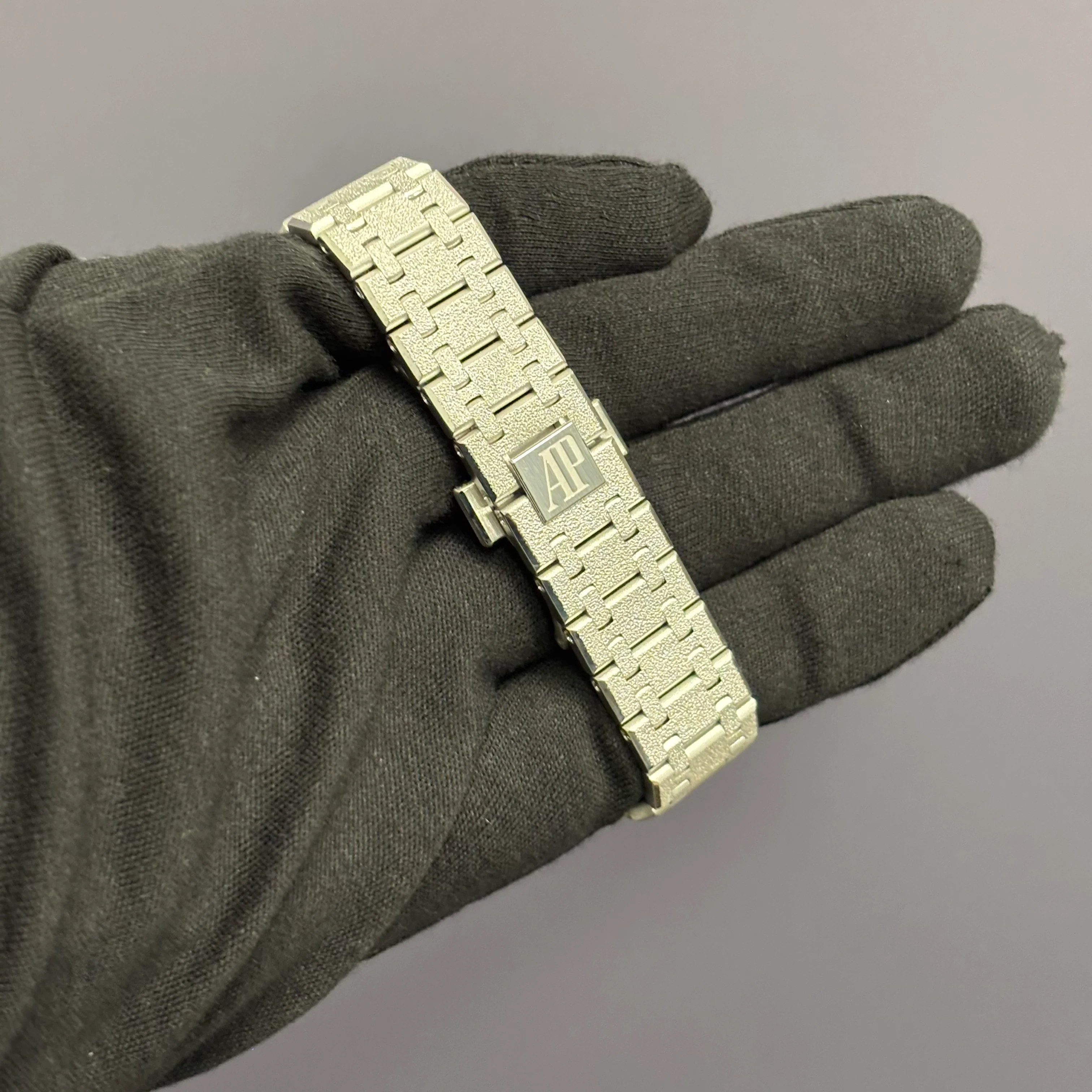 Audemars Piguet Royal Oak 37mm Openwork Dial Watch Ref# 15466BC.GG.1259BC.01 - Image 4