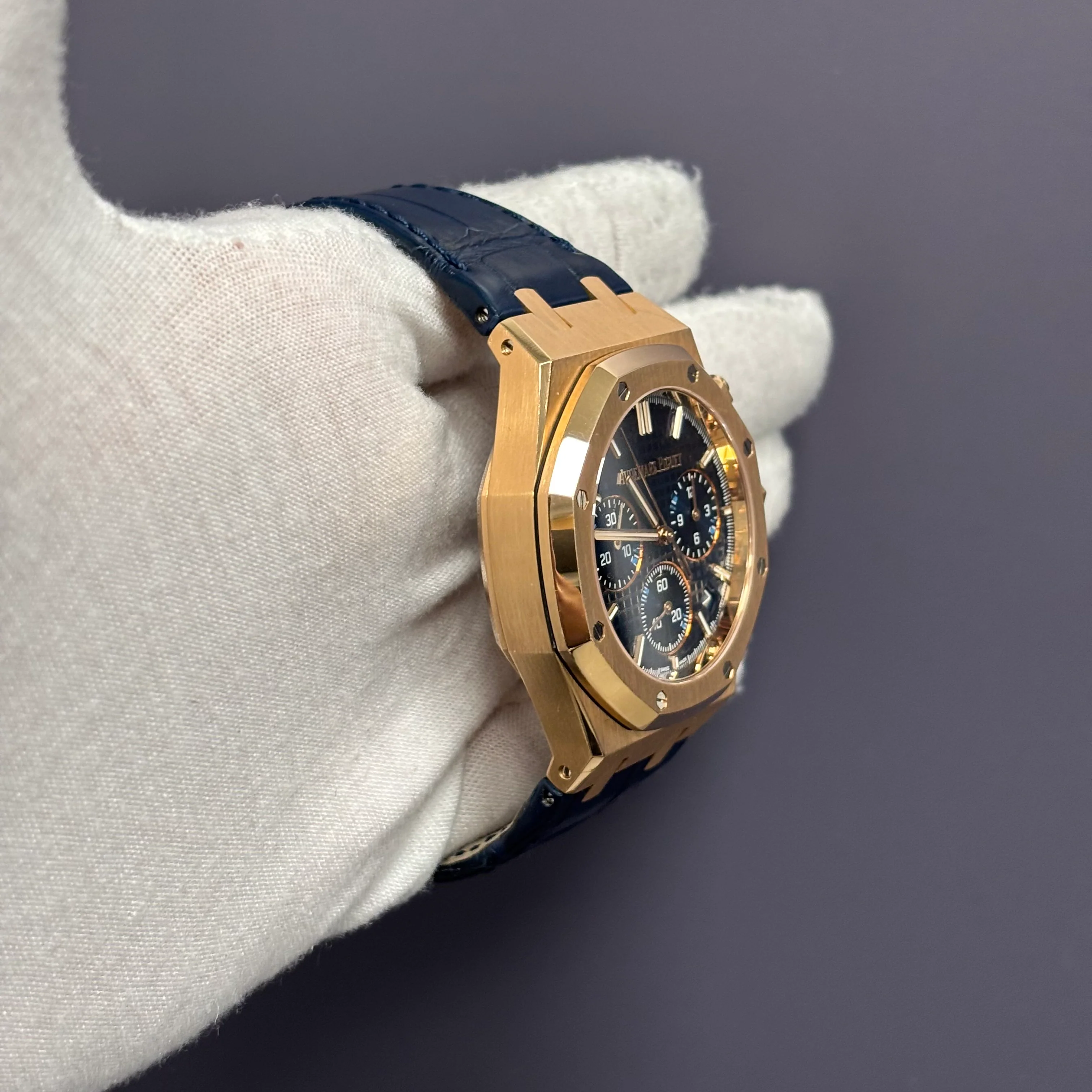Audemars Piguet Royal Oak 41mm Blue Dial Watch Ref# 26240OR.OO.D315CR.02 - Image 3