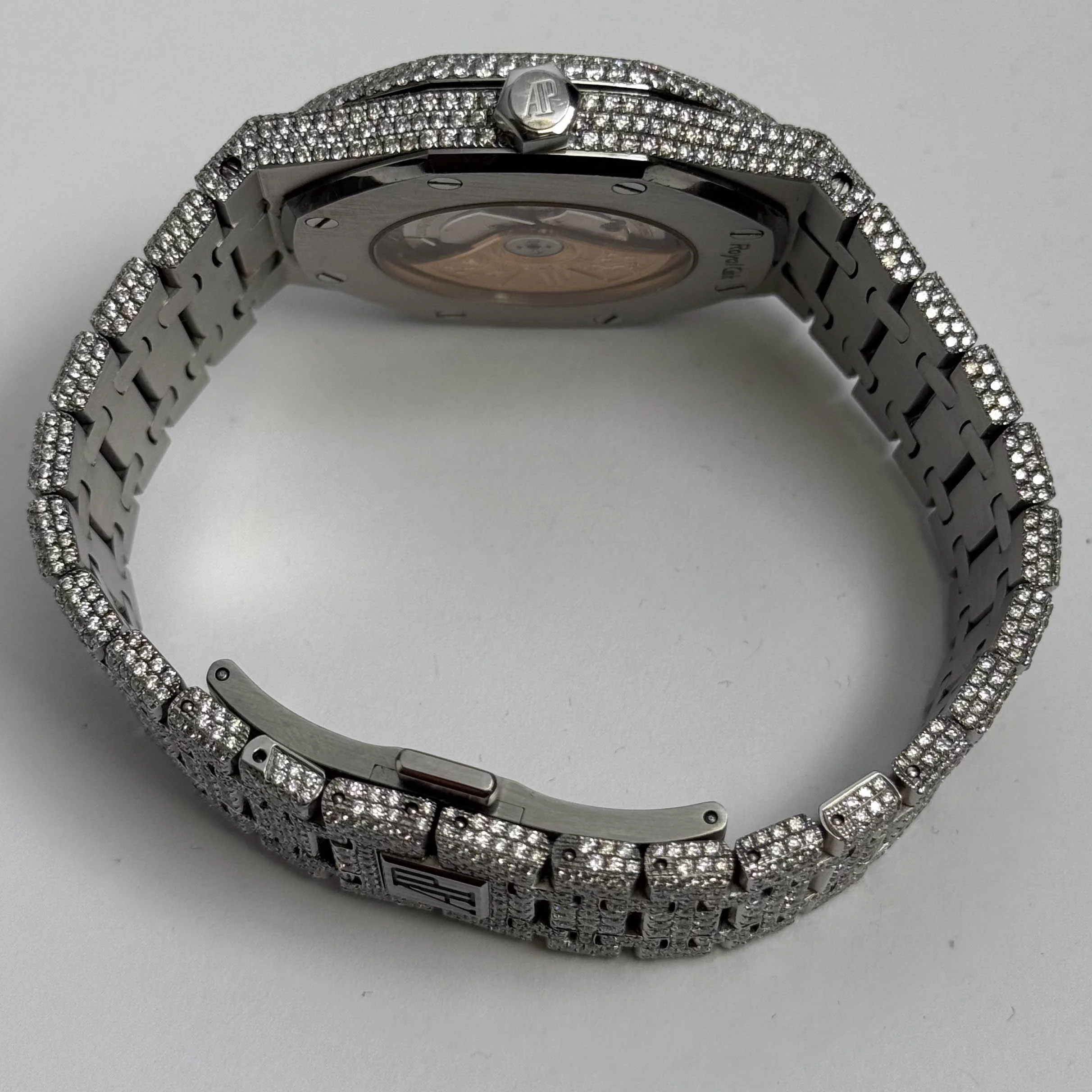 Audemars Piguet Royal Oak 41mm Iced Out Dial Ref# 15400ST.OO.1220ST.02 - Image 5