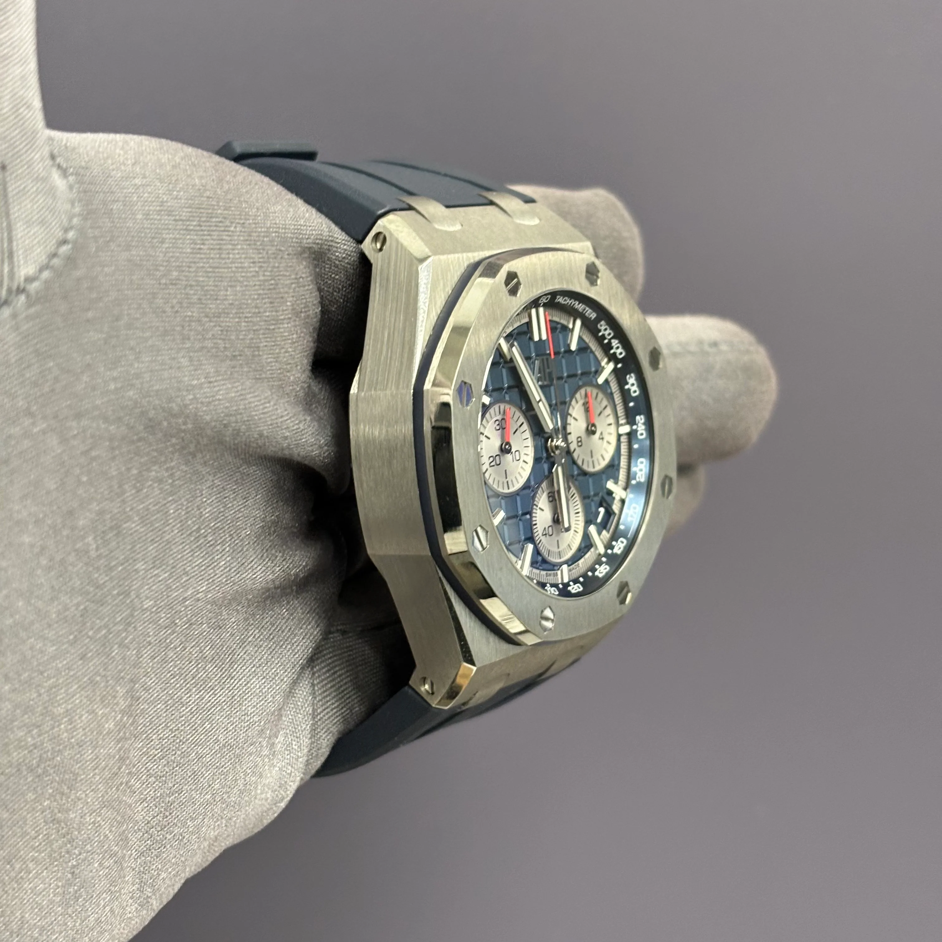 Audemars Piguet Royal Oak 43mm Black Dial Watch Ref# 26420TI.OO.A027CA.01 - Image 3