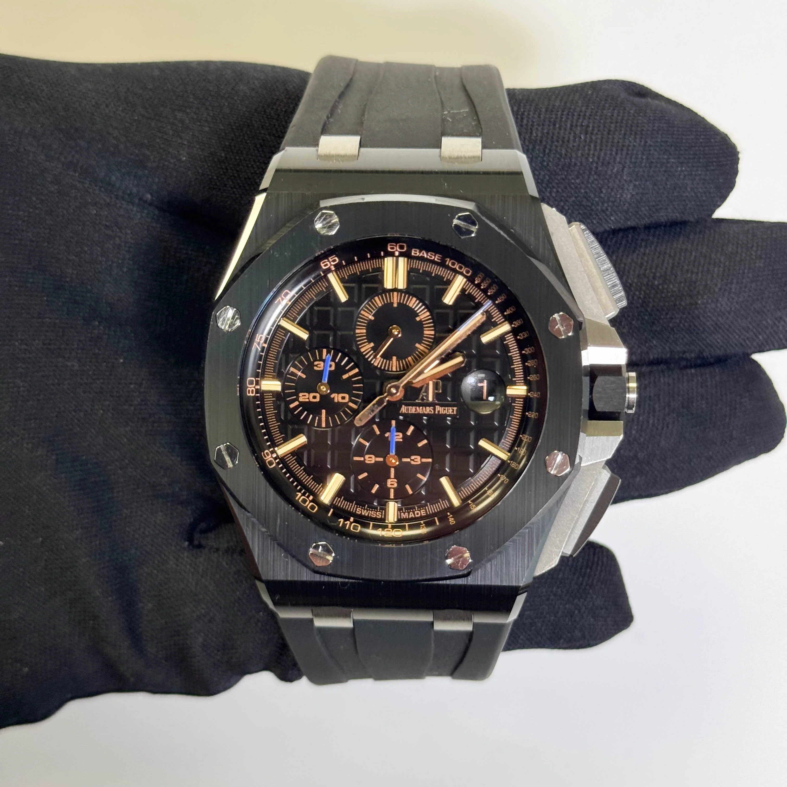 Audemars Piguet Royal Oak 44mm Black Dial Watch Ref# 26405CE.OO.A002CA.02 - Image 2