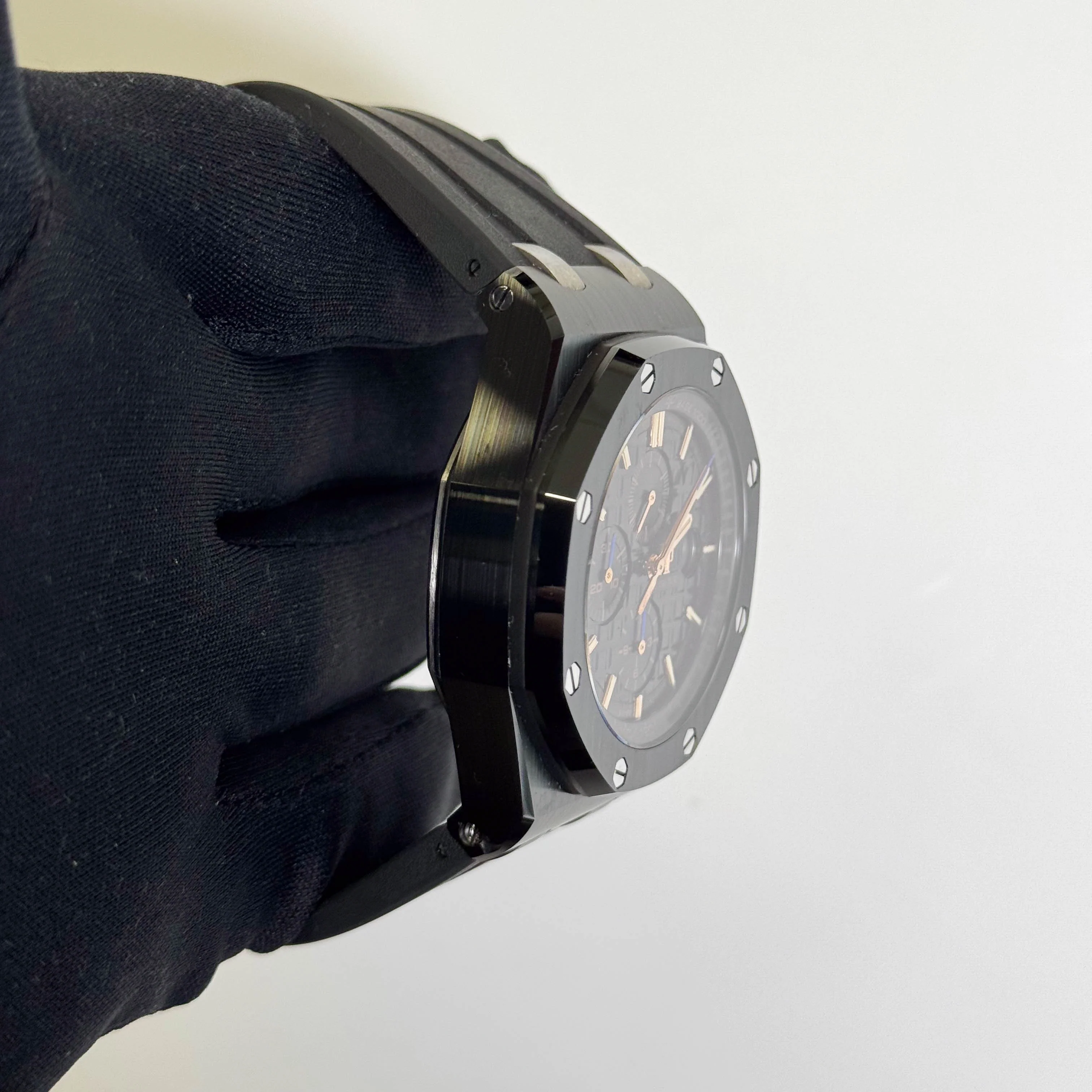Audemars Piguet Royal Oak 44mm Black Dial Watch Ref# 26405CE.OO.A002CA.02 - Image 3