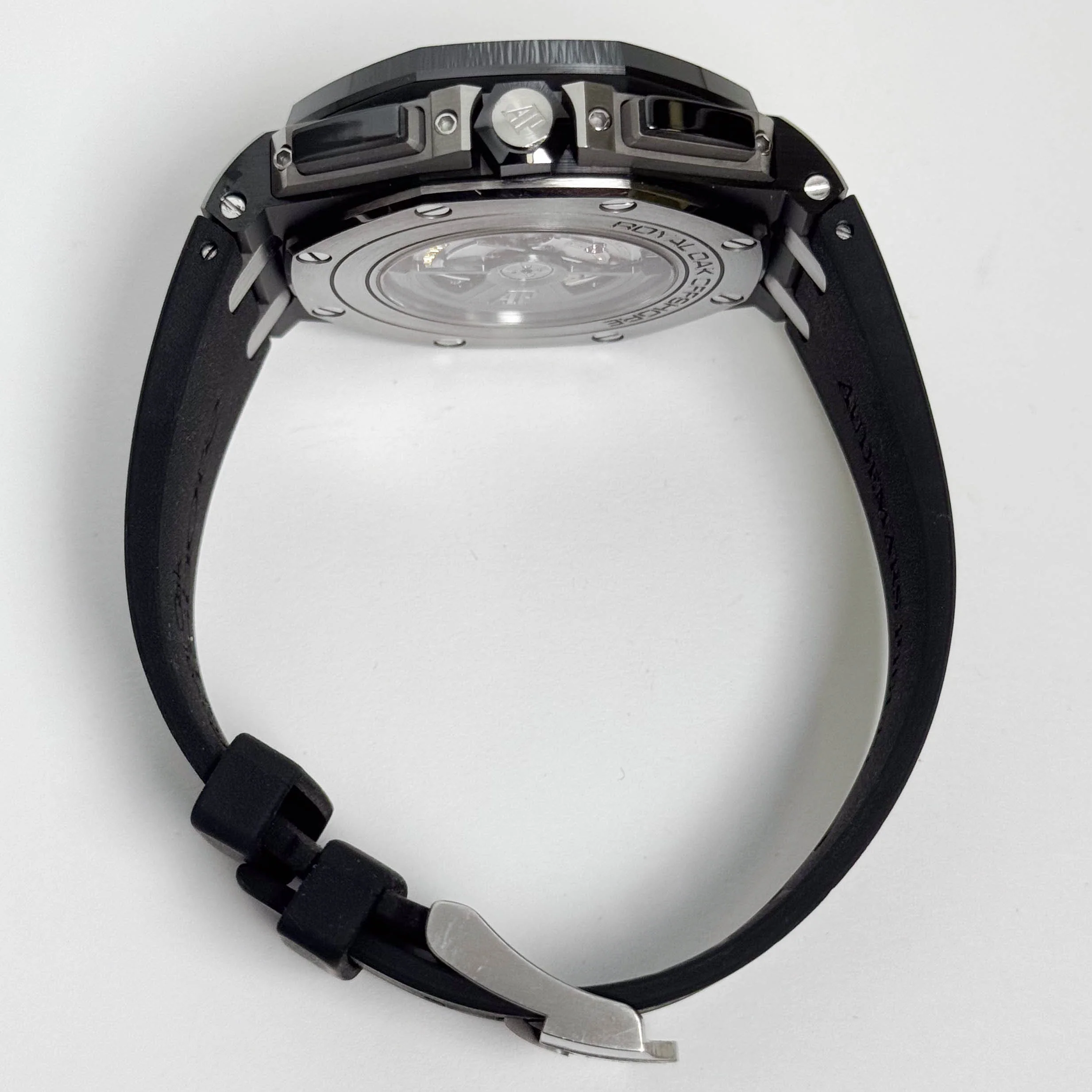 Audemars Piguet Royal Oak 44mm Black Dial Watch Ref# 26405CE.OO.A002CA.02 - Image 5