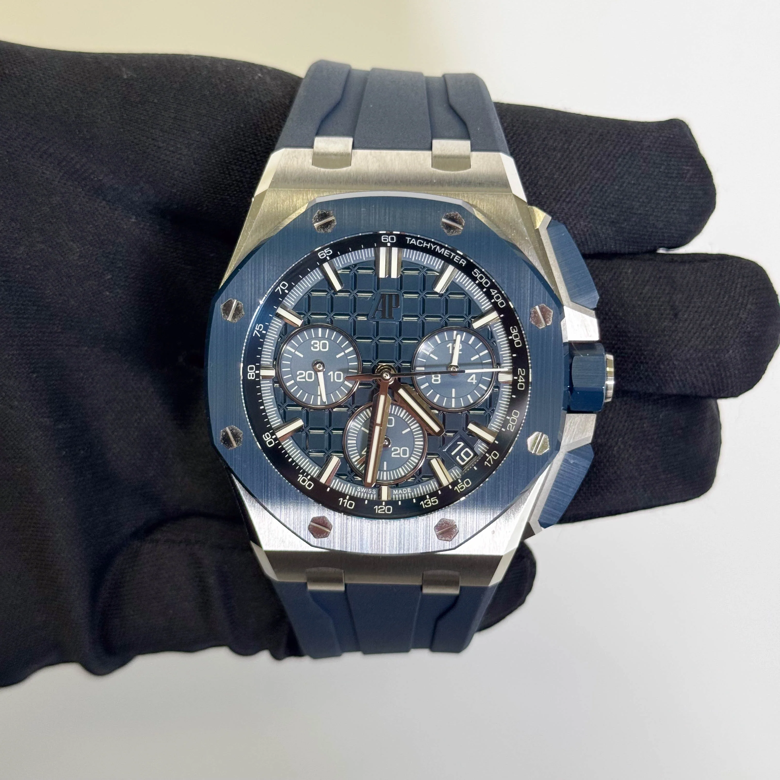 Audemars Piguet Royal Oak 44mm Blue Dial Watch Ref# 26420SO.OO.A029VE.01 - Image 2