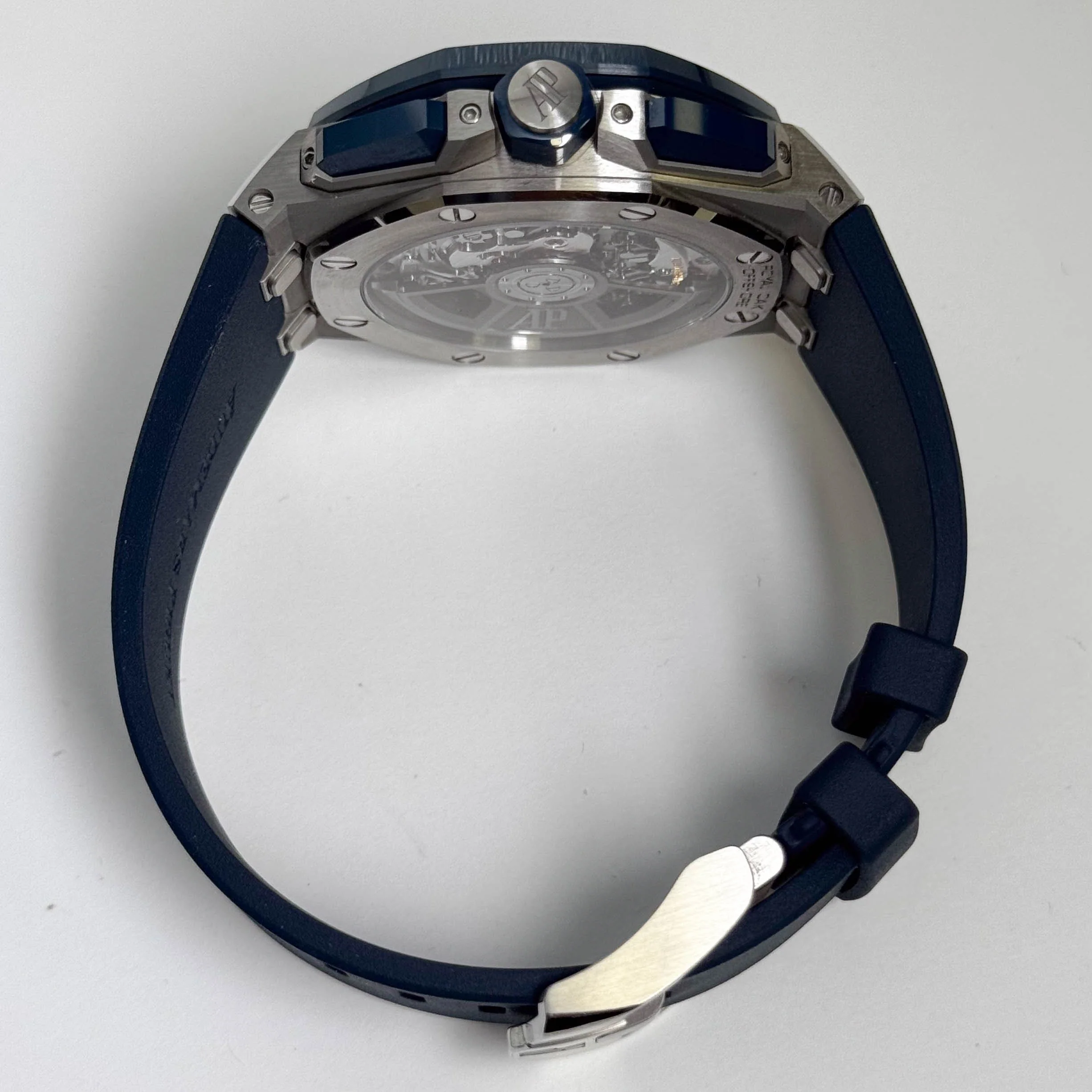 Audemars Piguet Royal Oak 44mm Blue Dial Watch Ref# 26420SO.OO.A029VE.01 - Image 5