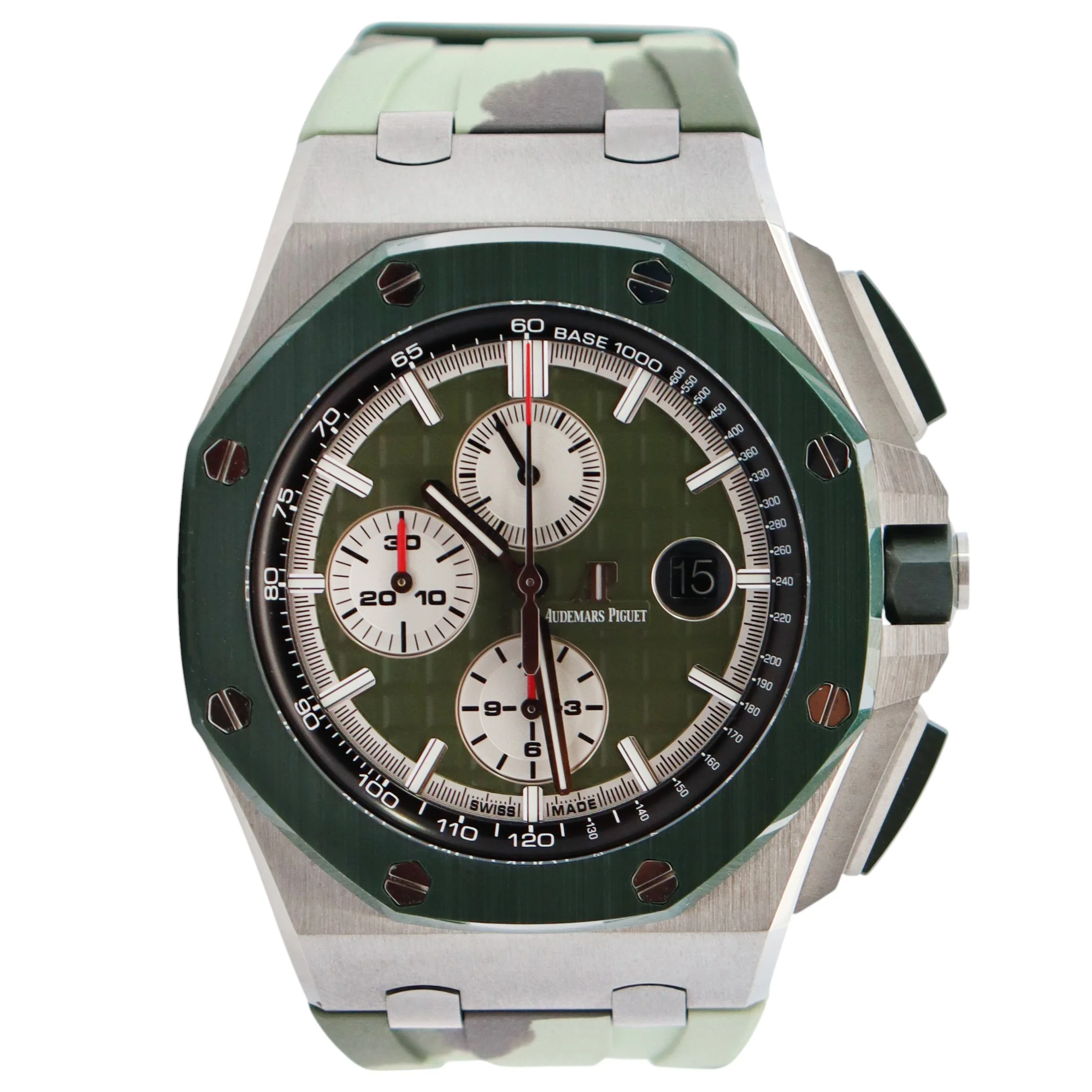 Audemars Piguet Royal Oak 44mm Green Dial Watch Ref# 26400SO.OO.A055CA.01