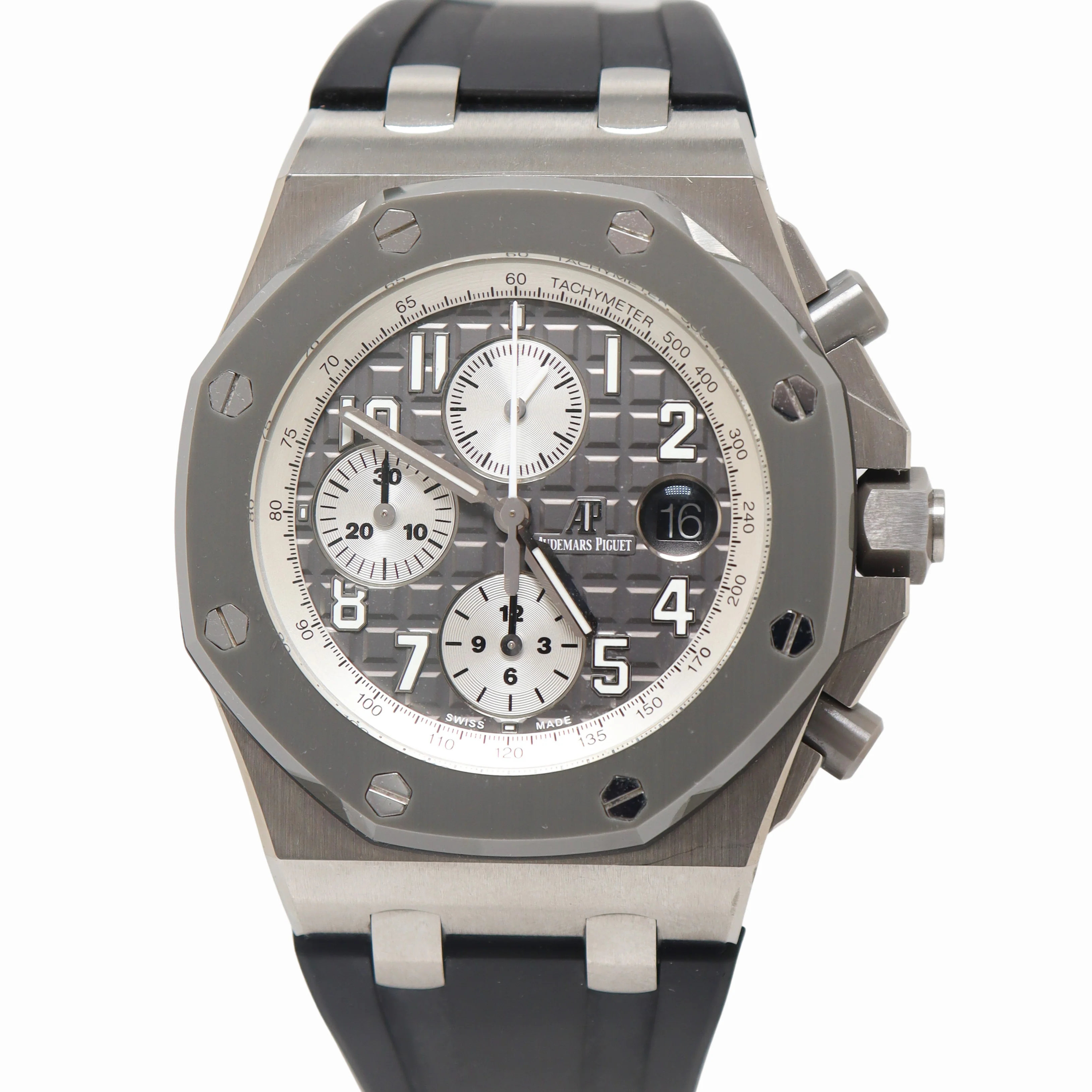 Audemars Piguet Royal Oak Offshore 42mm Titanium Gray Chronogprah Dial Watch Reference# 26470IO.OO.A006CA.01