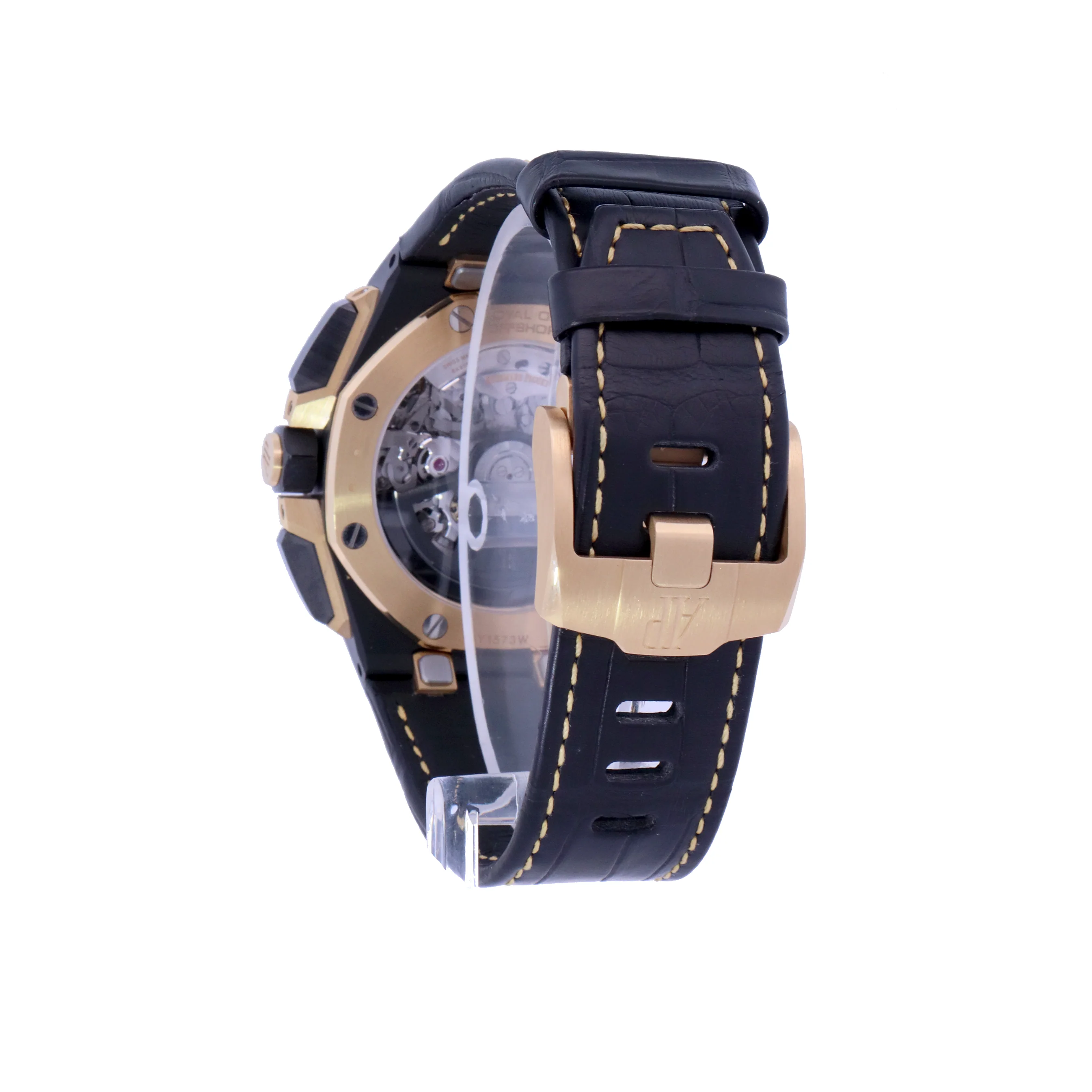 Audemars Piguet Royal Oak Offshore Black Ceramic & Yellow Gold 43mm Black Chronograph Dial Watch | Ref# 26420CE.OO.A127CR.01 - Image 3