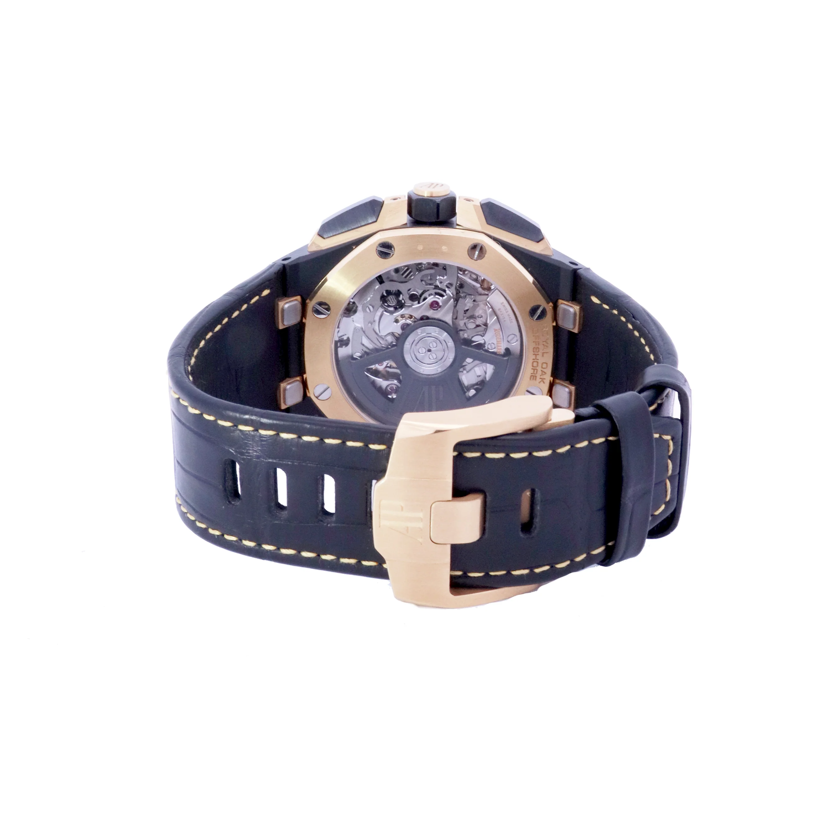 Audemars Piguet Royal Oak Offshore Black Ceramic & Yellow Gold 43mm Black Chronograph Dial Watch | Ref# 26420CE.OO.A127CR.01 - Image 4