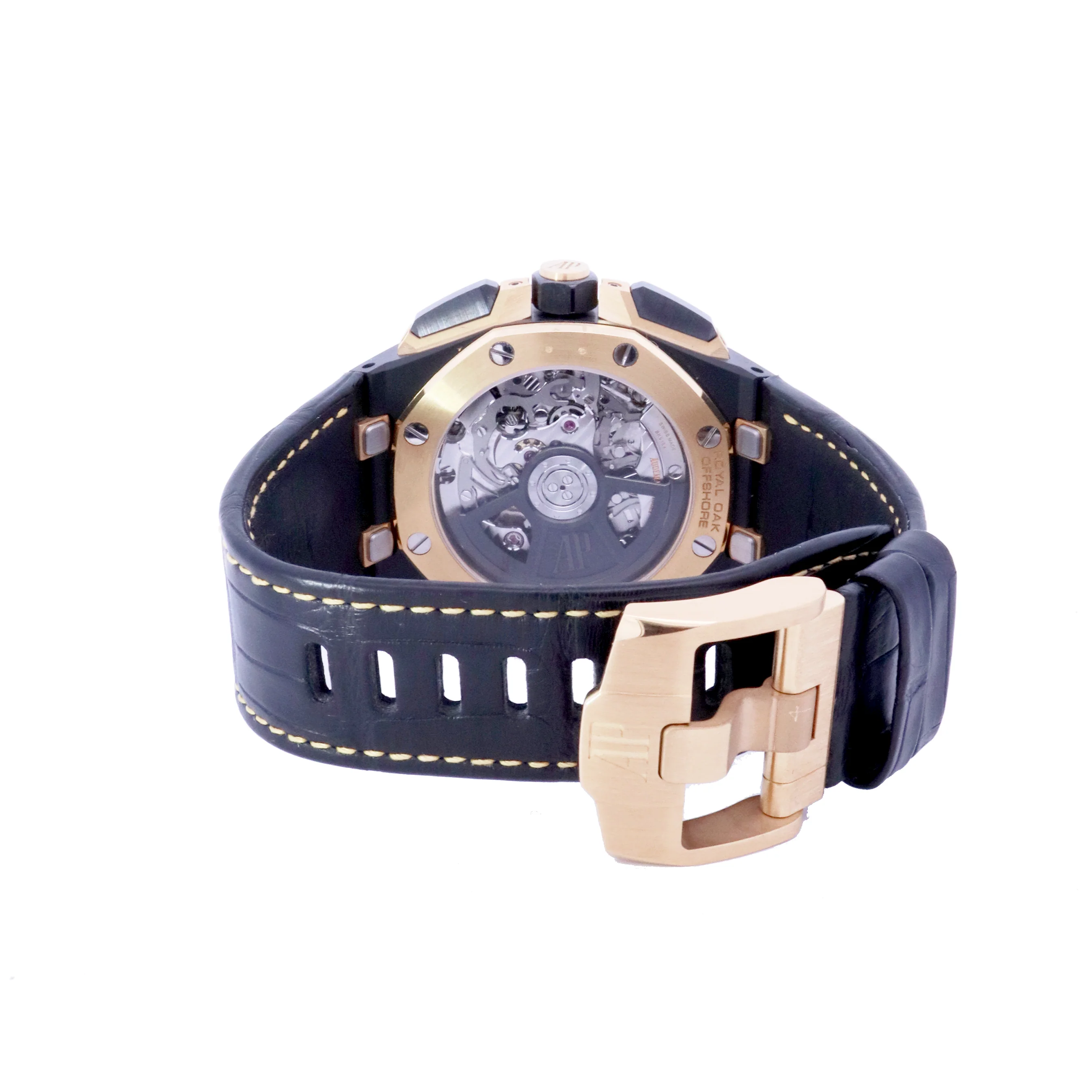 Audemars Piguet Royal Oak Offshore Black Ceramic & Yellow Gold 43mm Black Chronograph Dial Watch | Ref# 26420CE.OO.A127CR.01 - Image 5