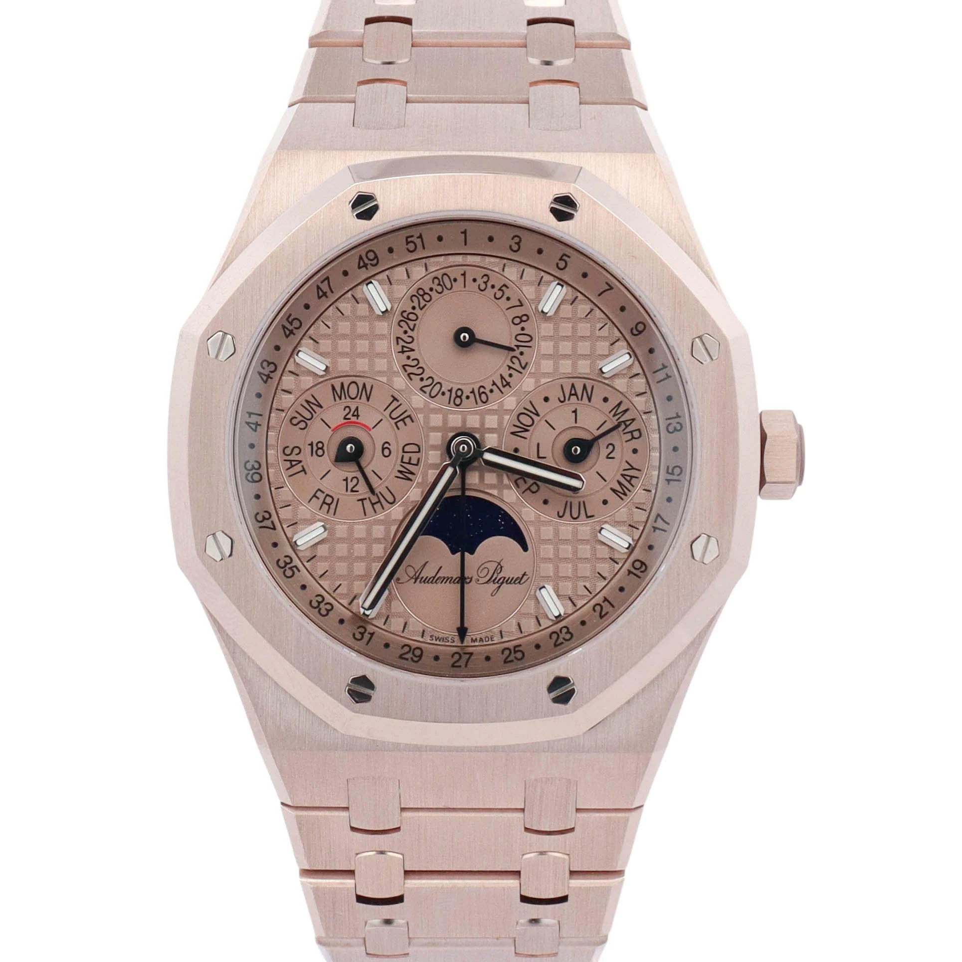 Audemars Piguet Royal Oak Perpetual Calendar 41mm Sand Gold Dial Watch Ref# 26674SG.OO.1320SG.01