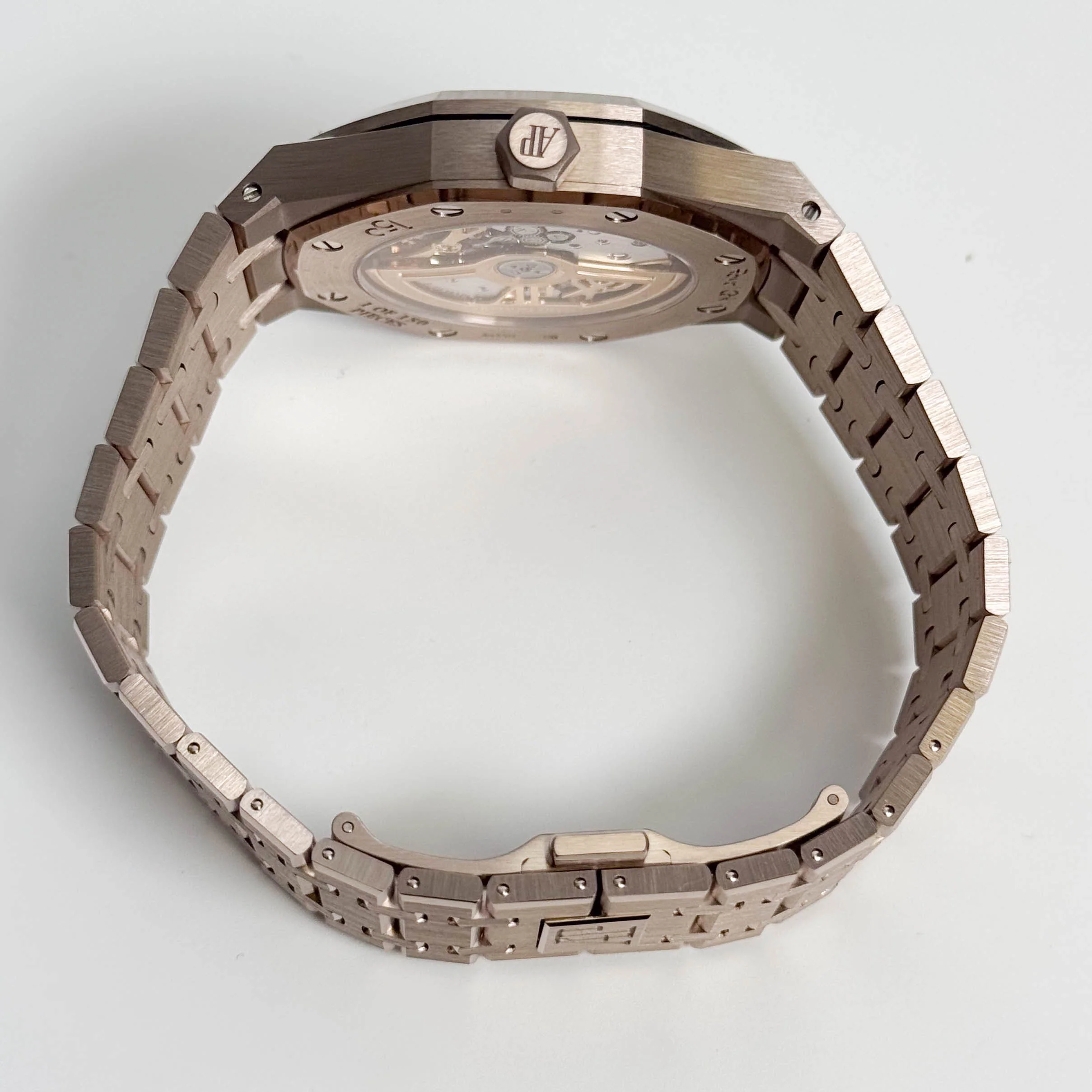 Audemars Piguet Royal Oak Perpetual Calendar 41mm Sand Gold Dial Watch Ref# 26674SG.OO.1320SG.01 - Image 6