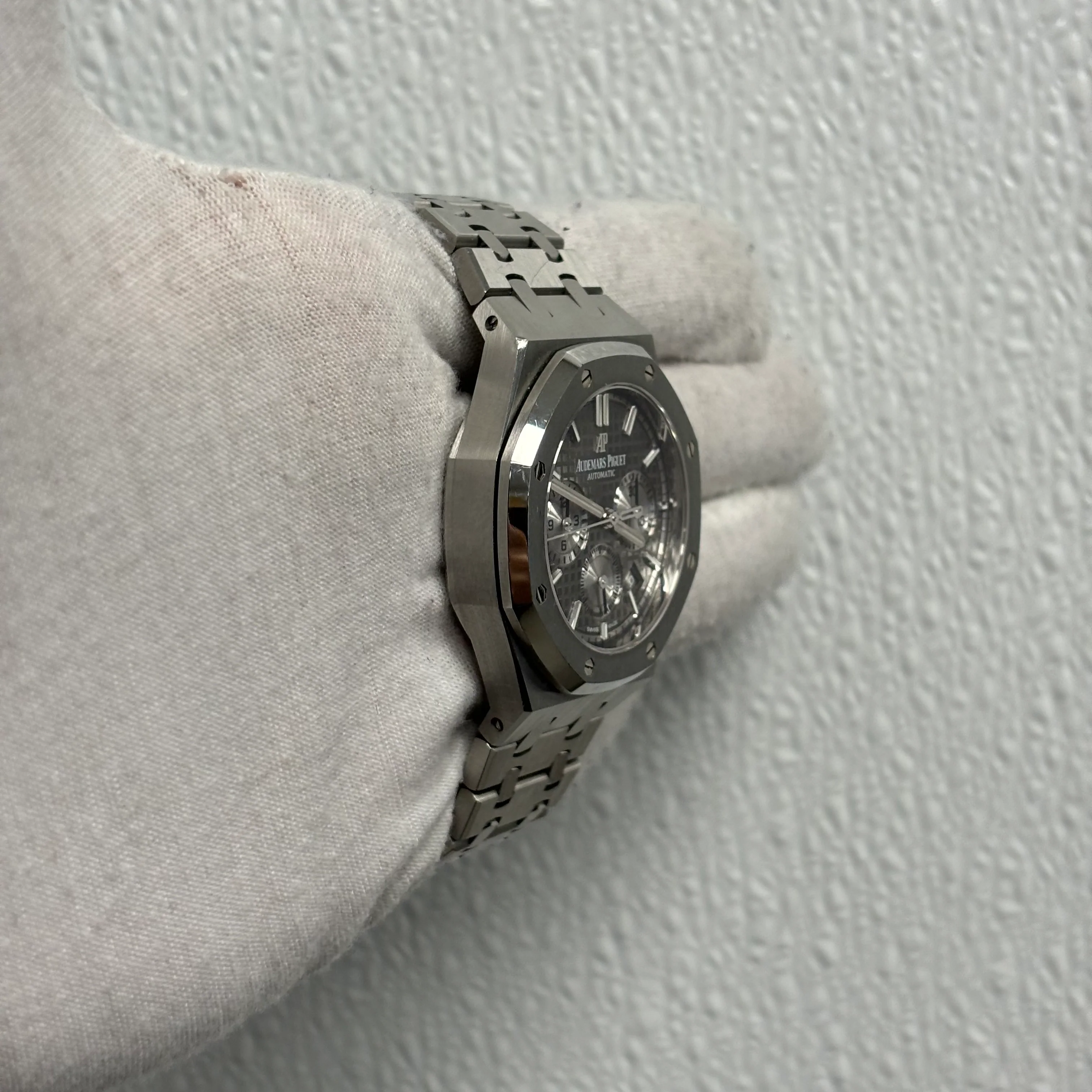 Audemars Piguet Royal Oak Stainless Steel 38mm Grey Chronograph Dial Watch Reference# 26315ST.OO.1256ST.02 - Image 3