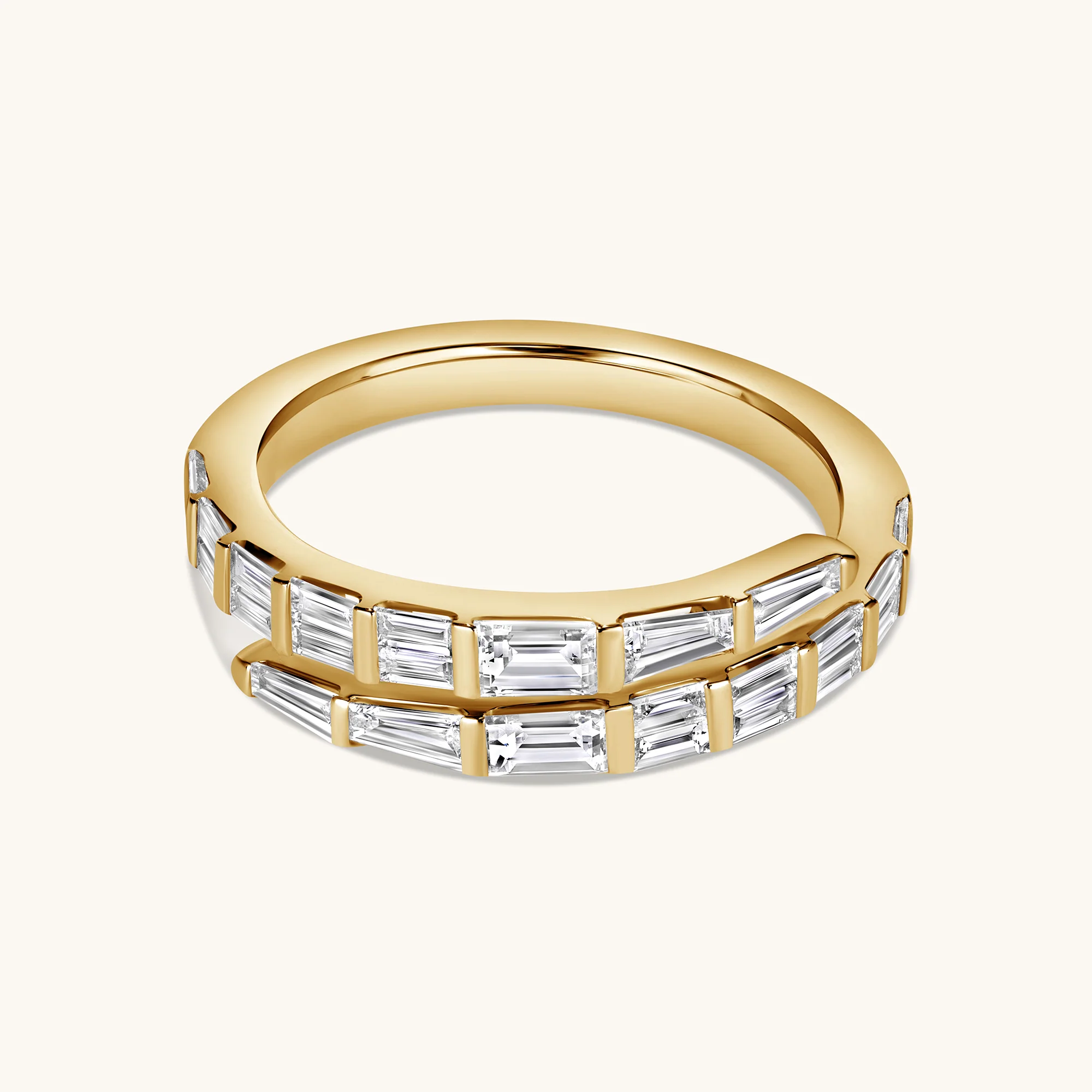 Baguette Diamond Wrap Ring - Image 3