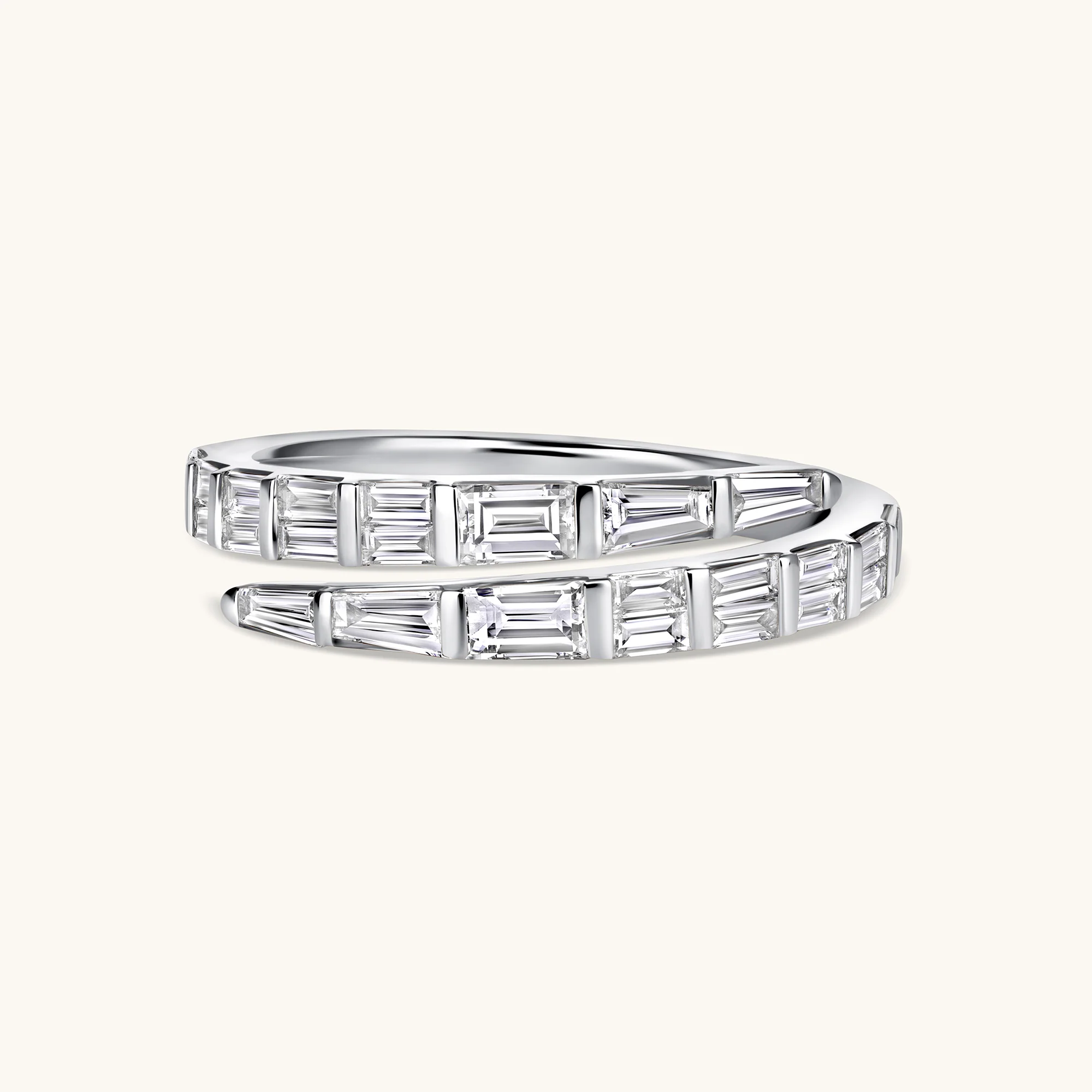 Baguette Diamond Wrap Ring - Image 5