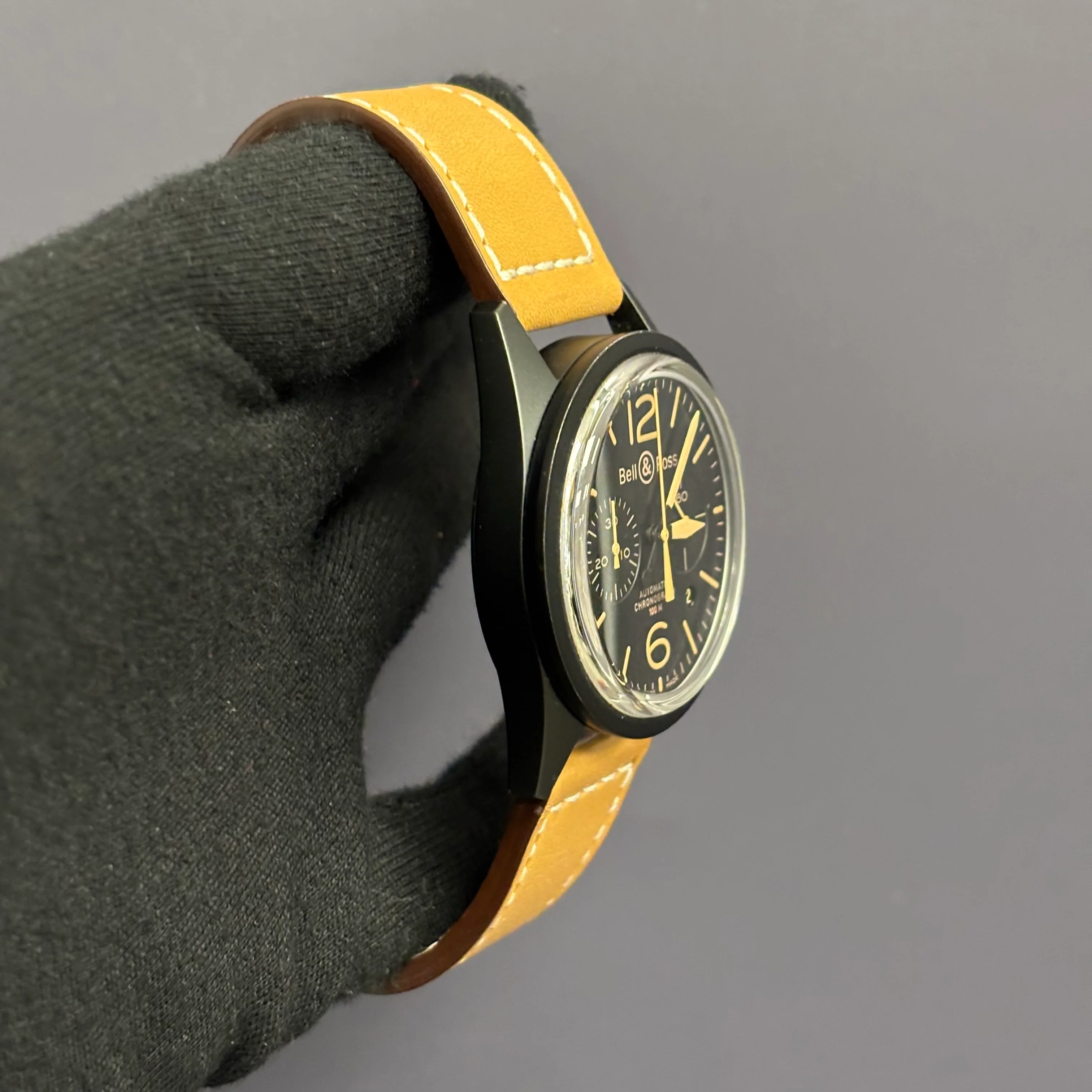 Bell & Ross Heritage 41.5mm Black Dial Watch Ref# BR126 - Image 3