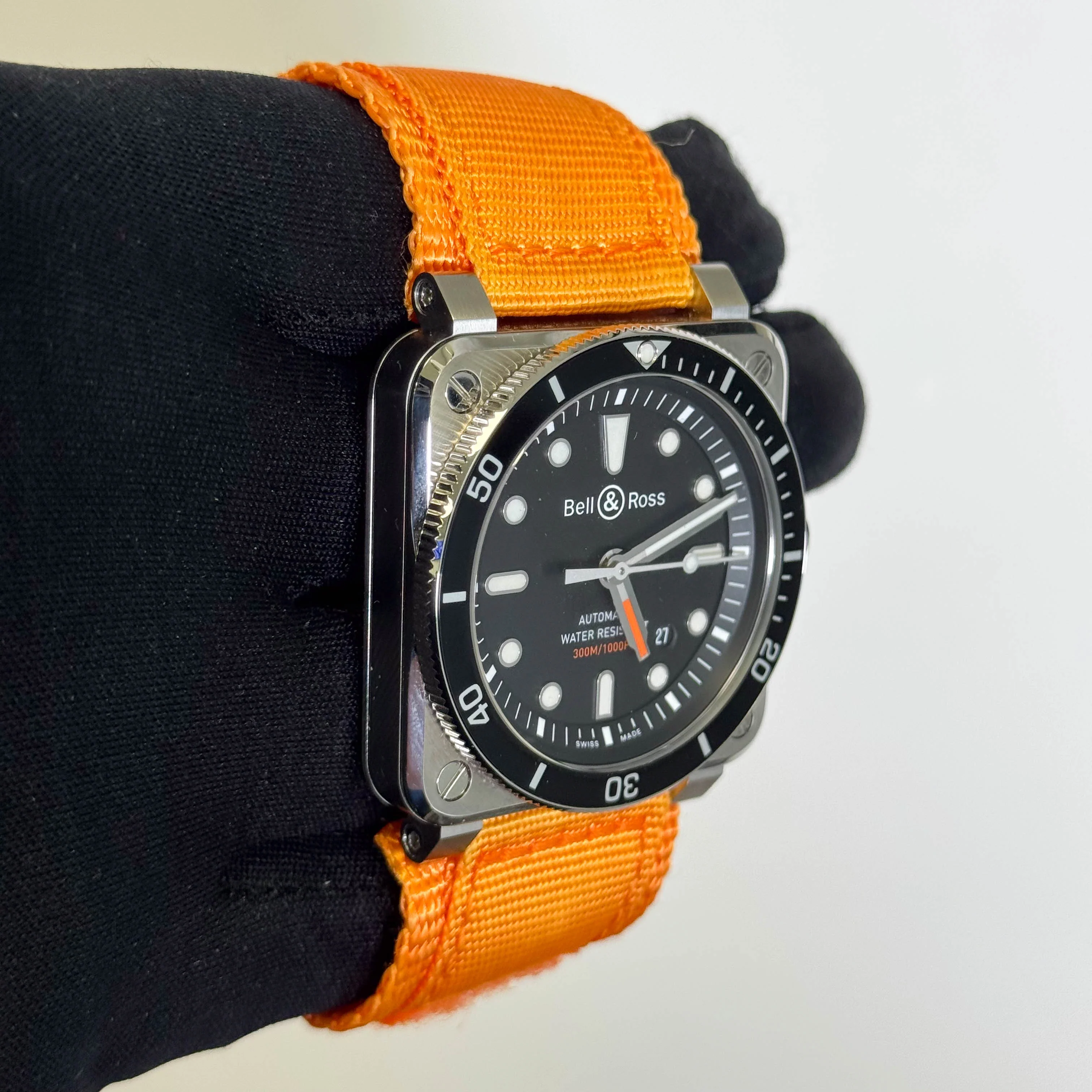Bell & Ross Diver Stainless Steel 42mm Black Dial Watch Ref# BR 03-92 - Image 3