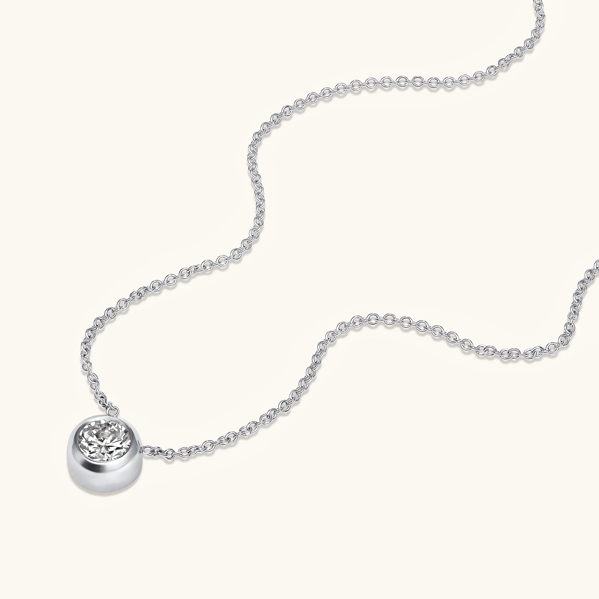 Bezel Set Solitaire Birthstone Pendant - Image 23