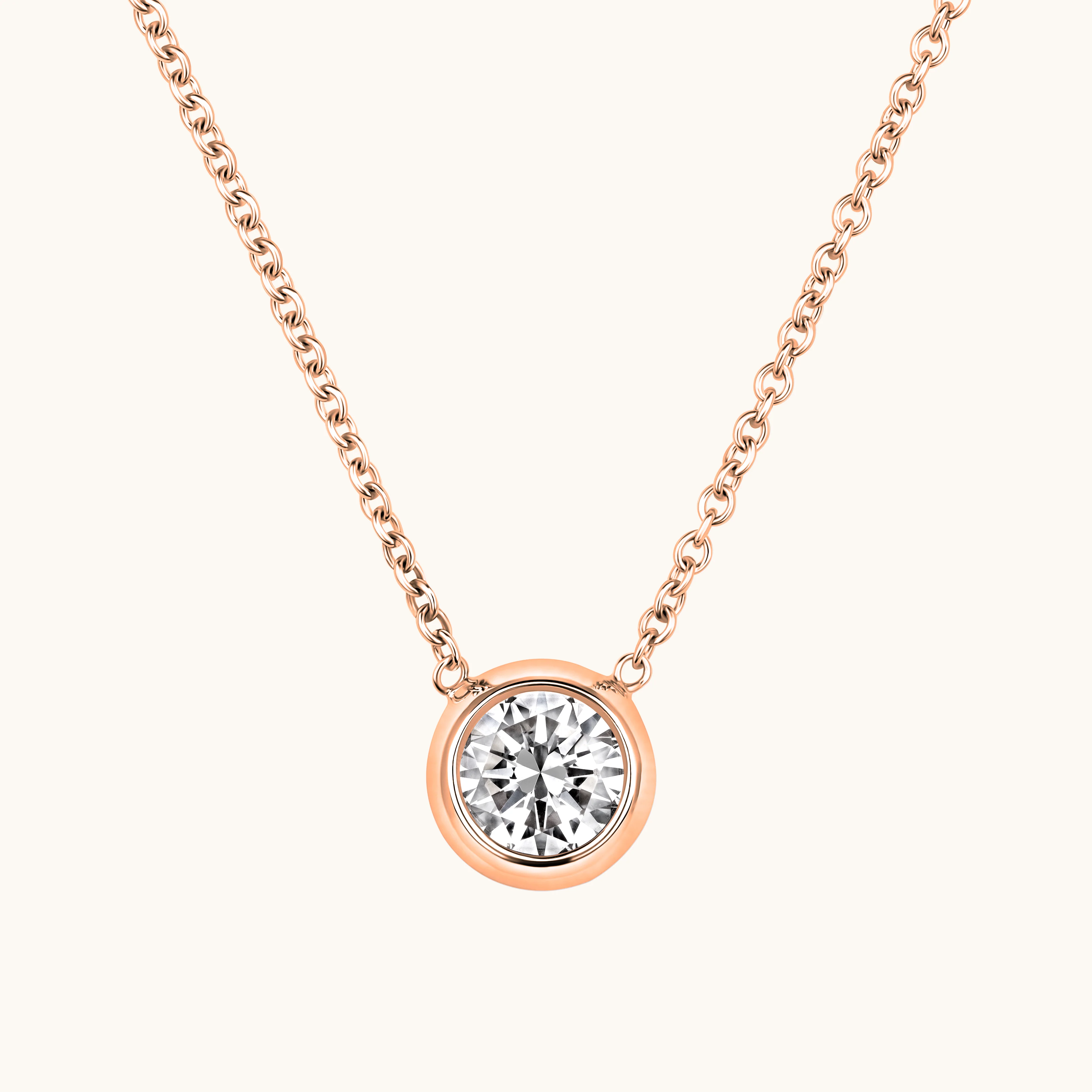 Bezel Set Solitaire Birthstone Pendant - Image 24