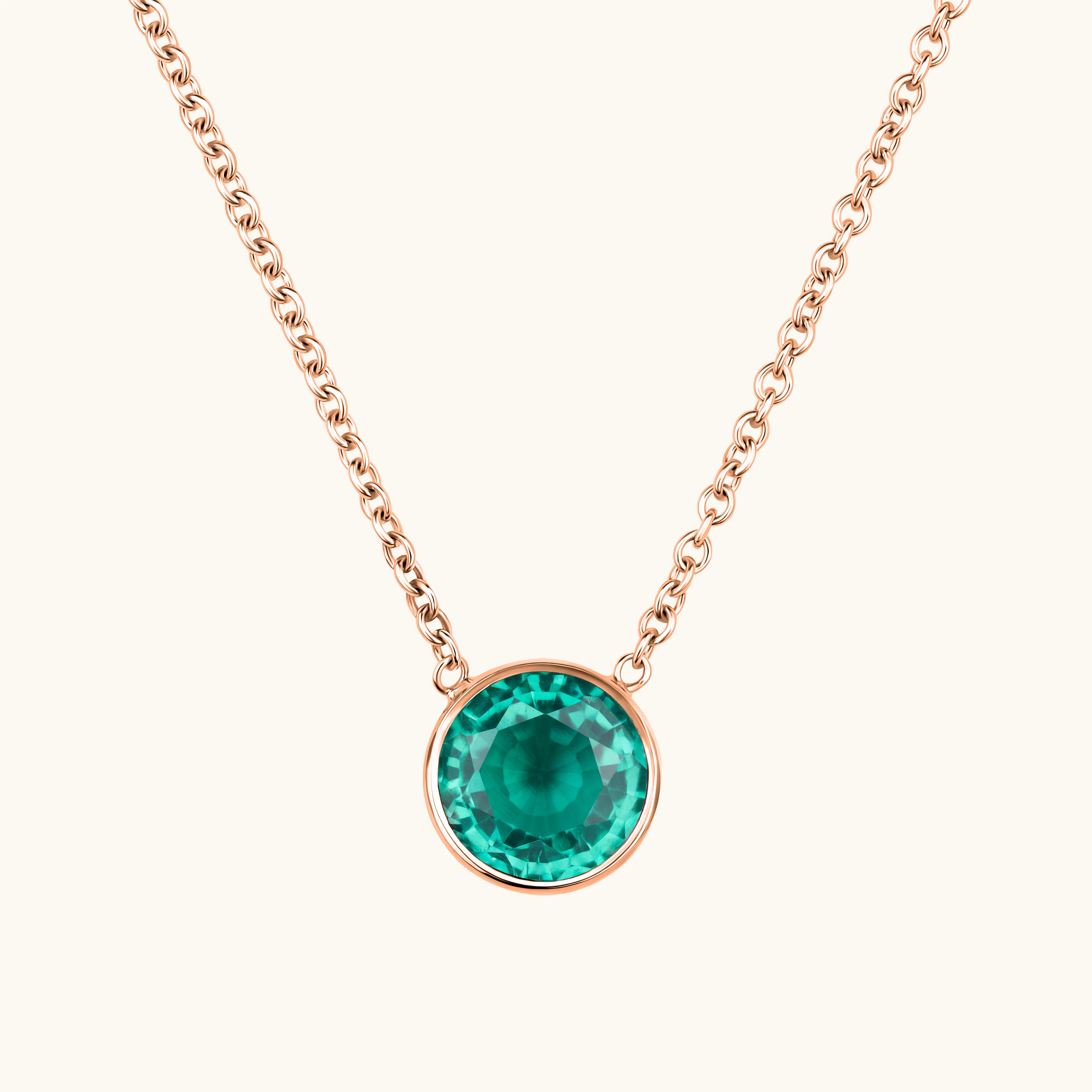 Bezel Set Solitaire Birthstone Pendant - Image 30