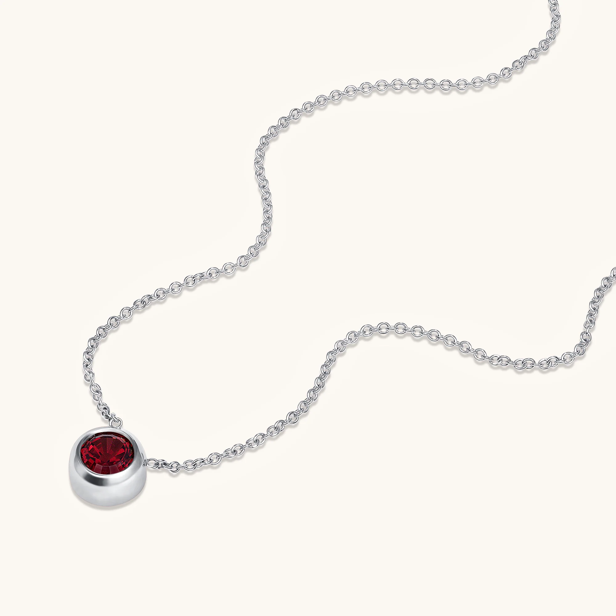 Bezel Set Solitaire Birthstone Pendant - Image 41