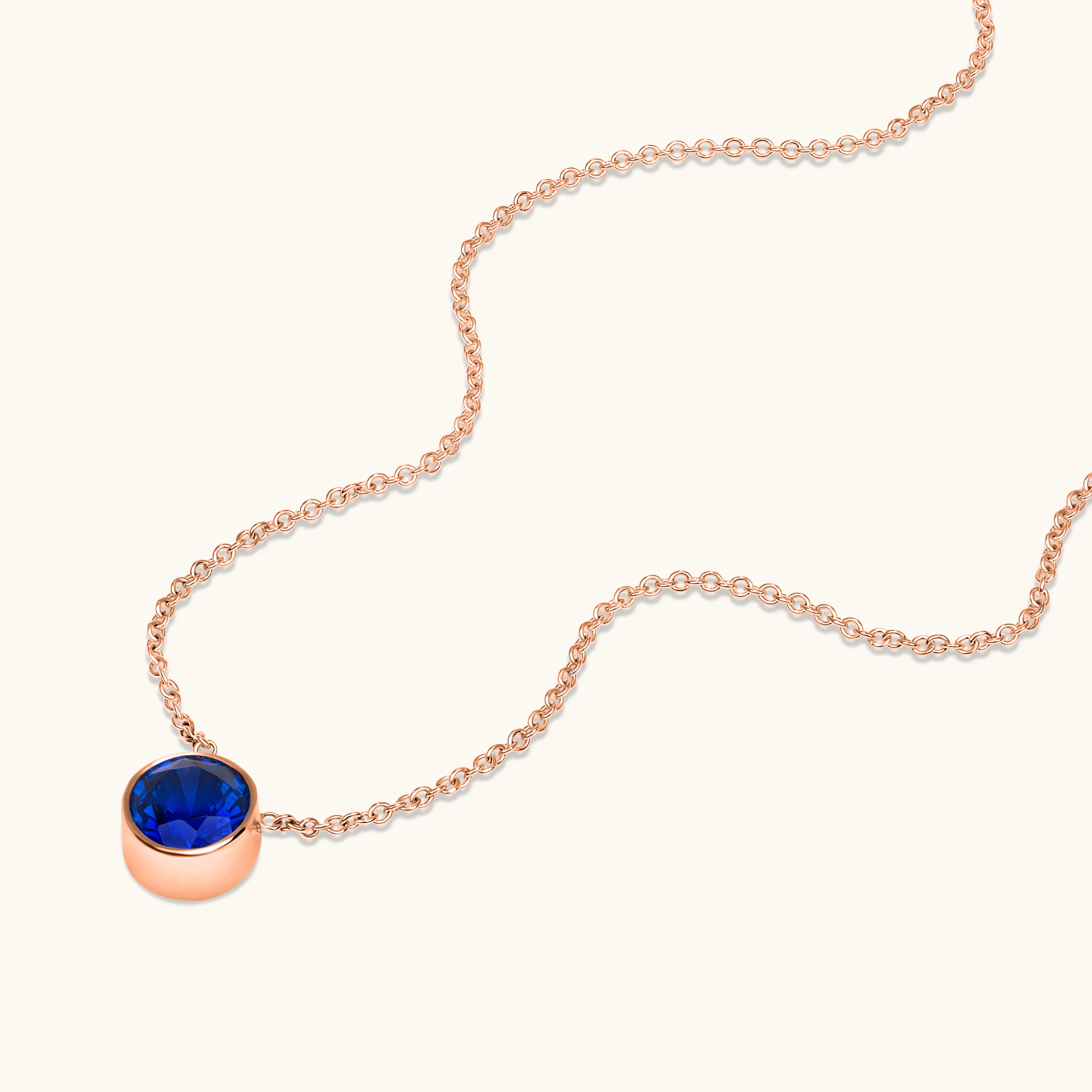 Bezel Set Solitaire Birthstone Pendant - Image 55