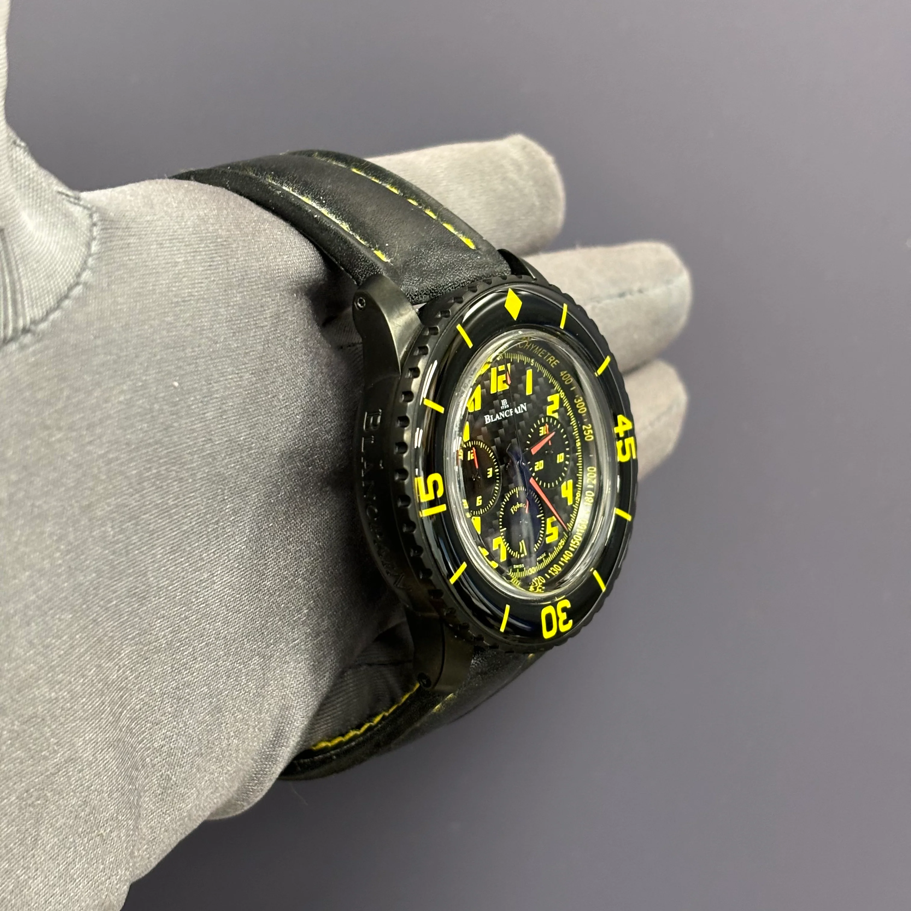Blancpain Fifty Fathoms 45mm Carbon Dial Watch Ref# 5785F.A-11D03-63 - Image 3
