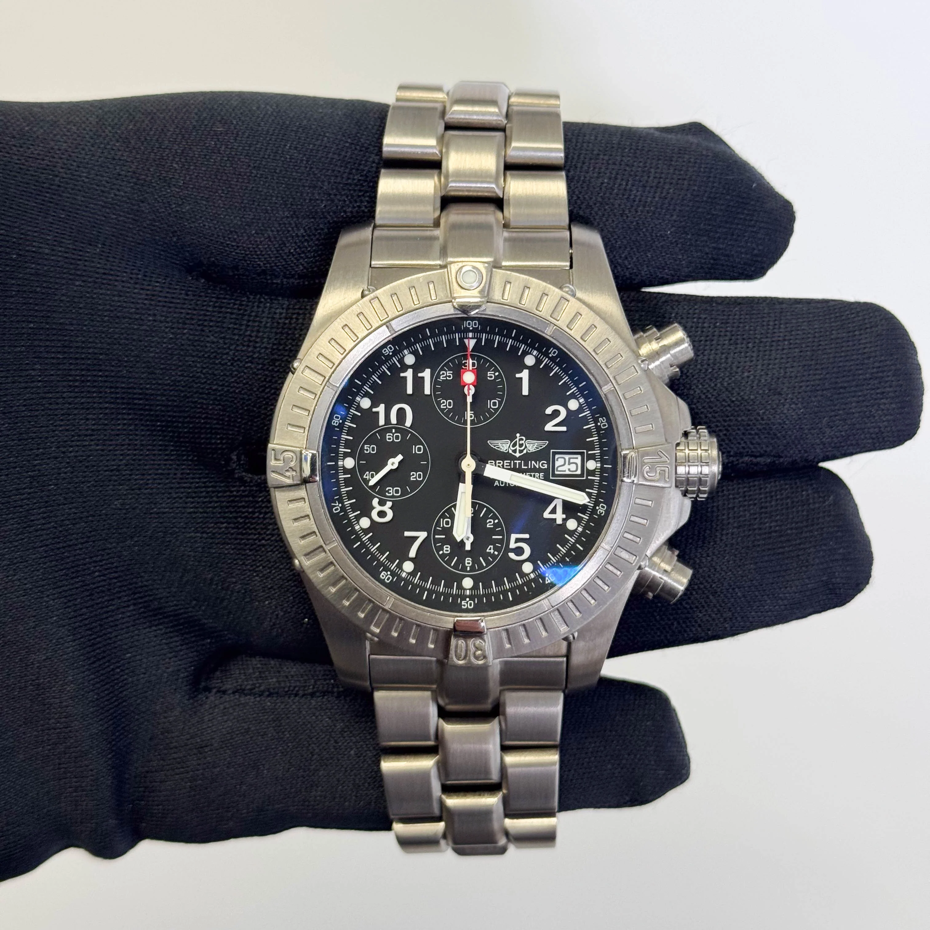 Breiting Avenger 44mm Black Dial Watch Ref# E13360 - Image 2