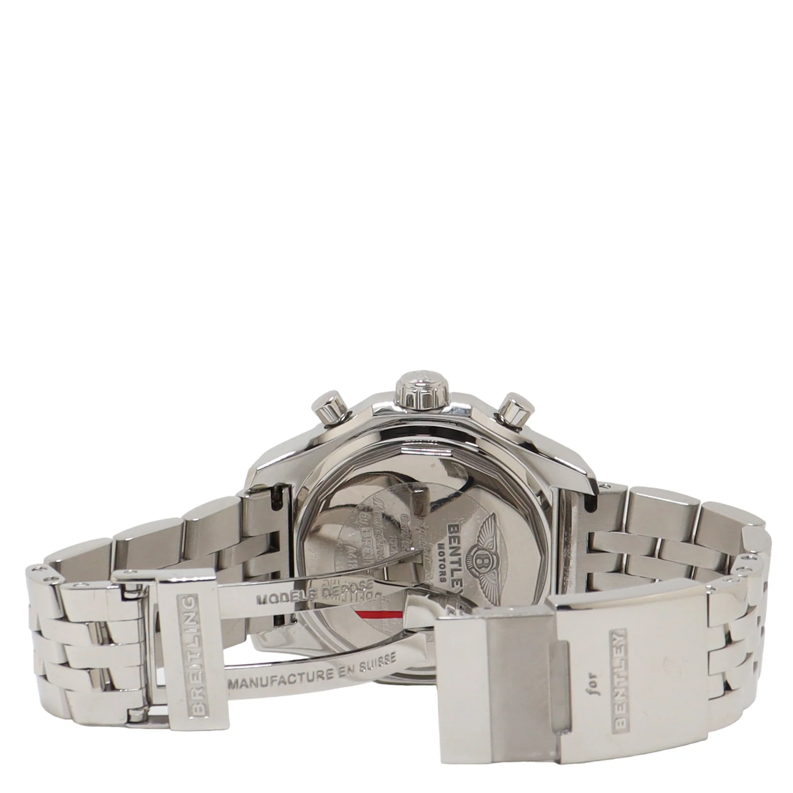 Breitling Bentley Stainless Steel 49mm Black Roman & Stick Dial Watch Reference#: A25362 - Image 5