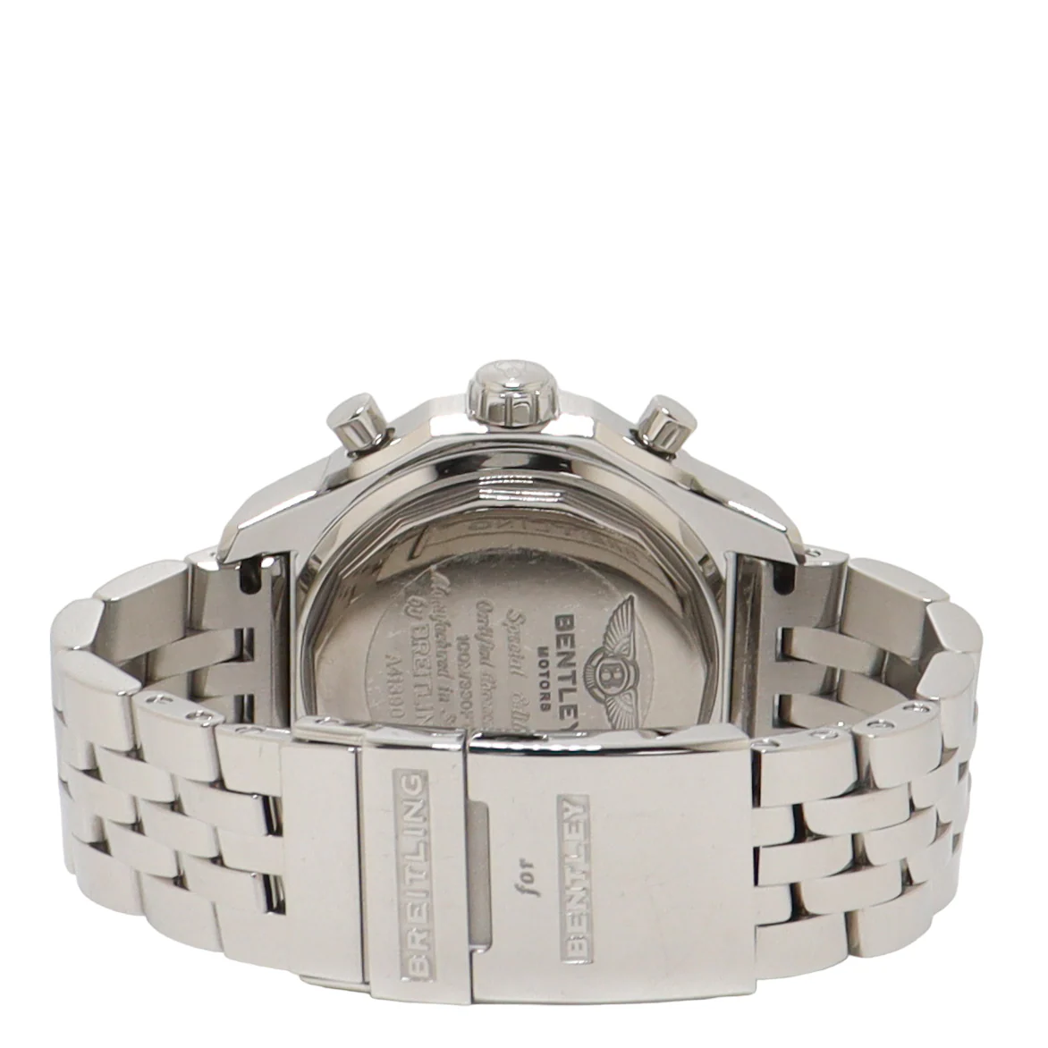 Breitling Bentley Stainless Steel 49mm Black Roman & Stick Dial Watch Reference#: A25362 - Image 9