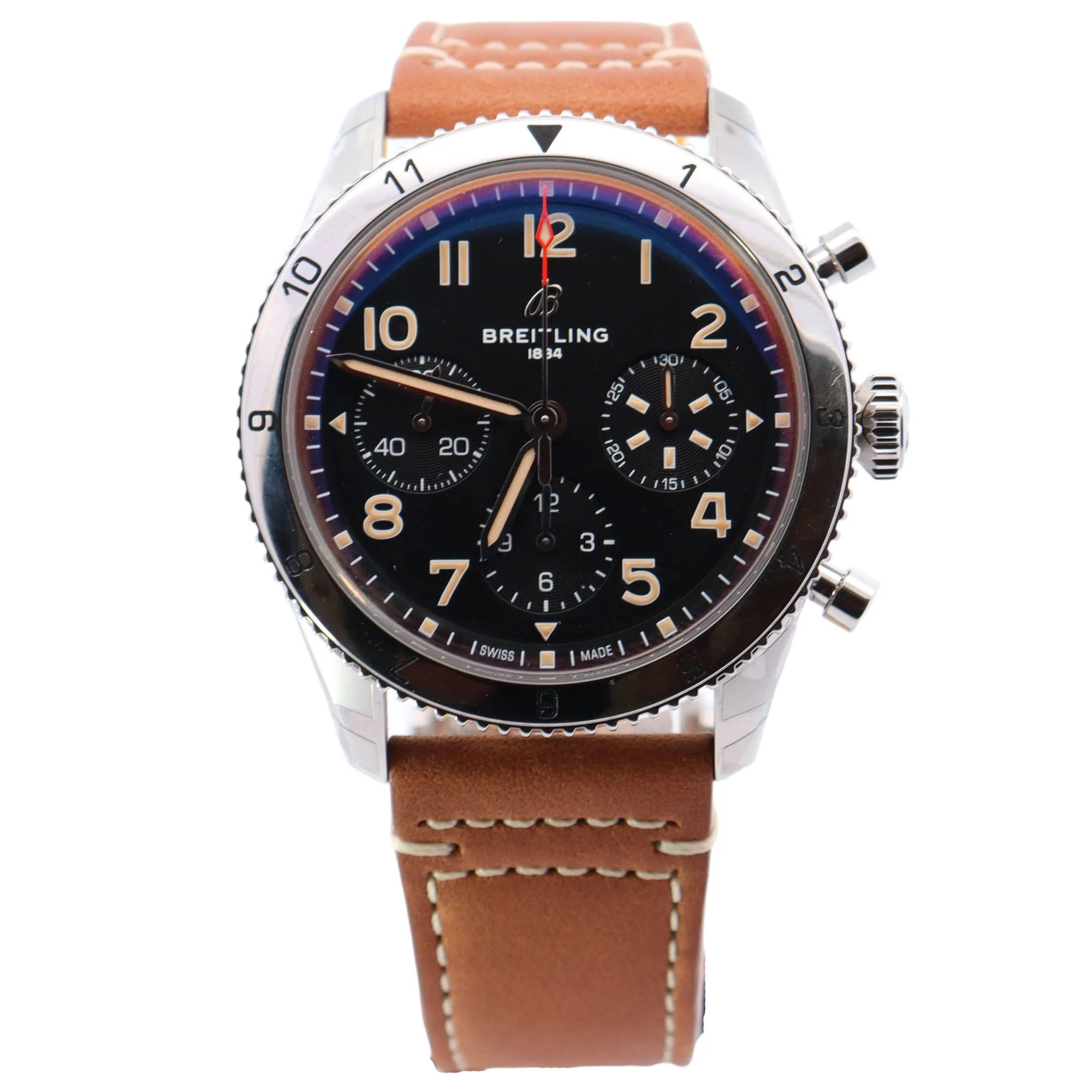 Breitling Classic 42mm Black Dial Ref# A23380 - Image 5