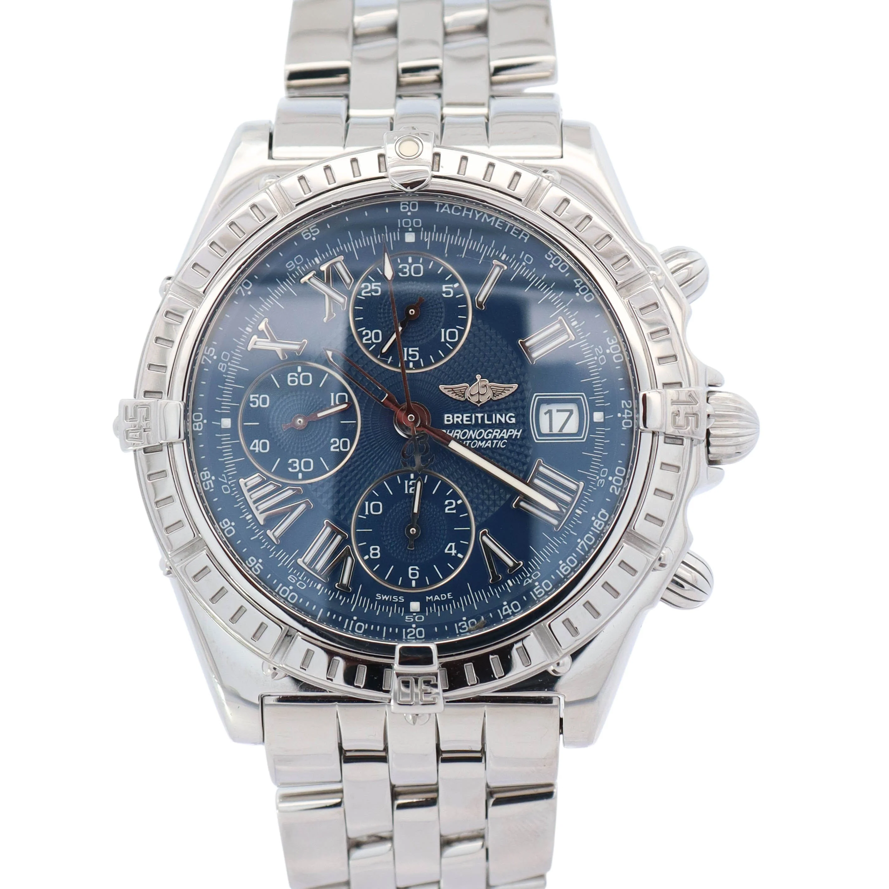 Breitling Crosswind 43mm Blue Dial Watch Ref# A13055